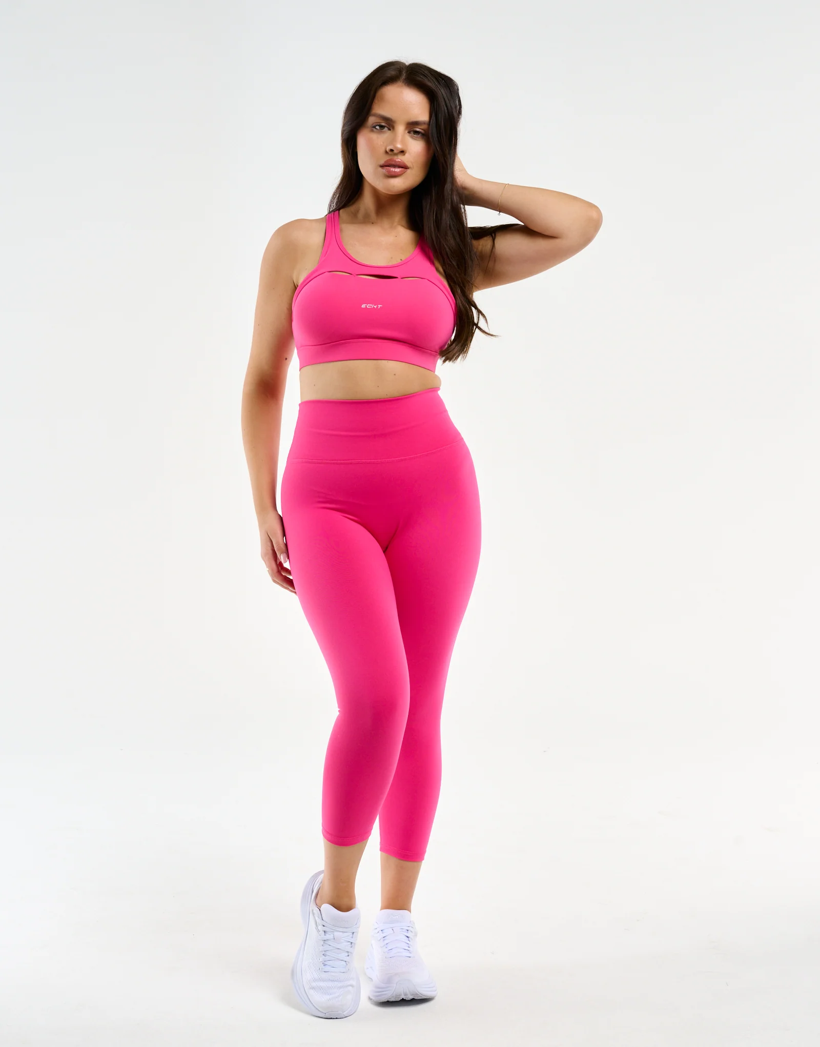 All Day Crop Leggings - Pink - Image 4