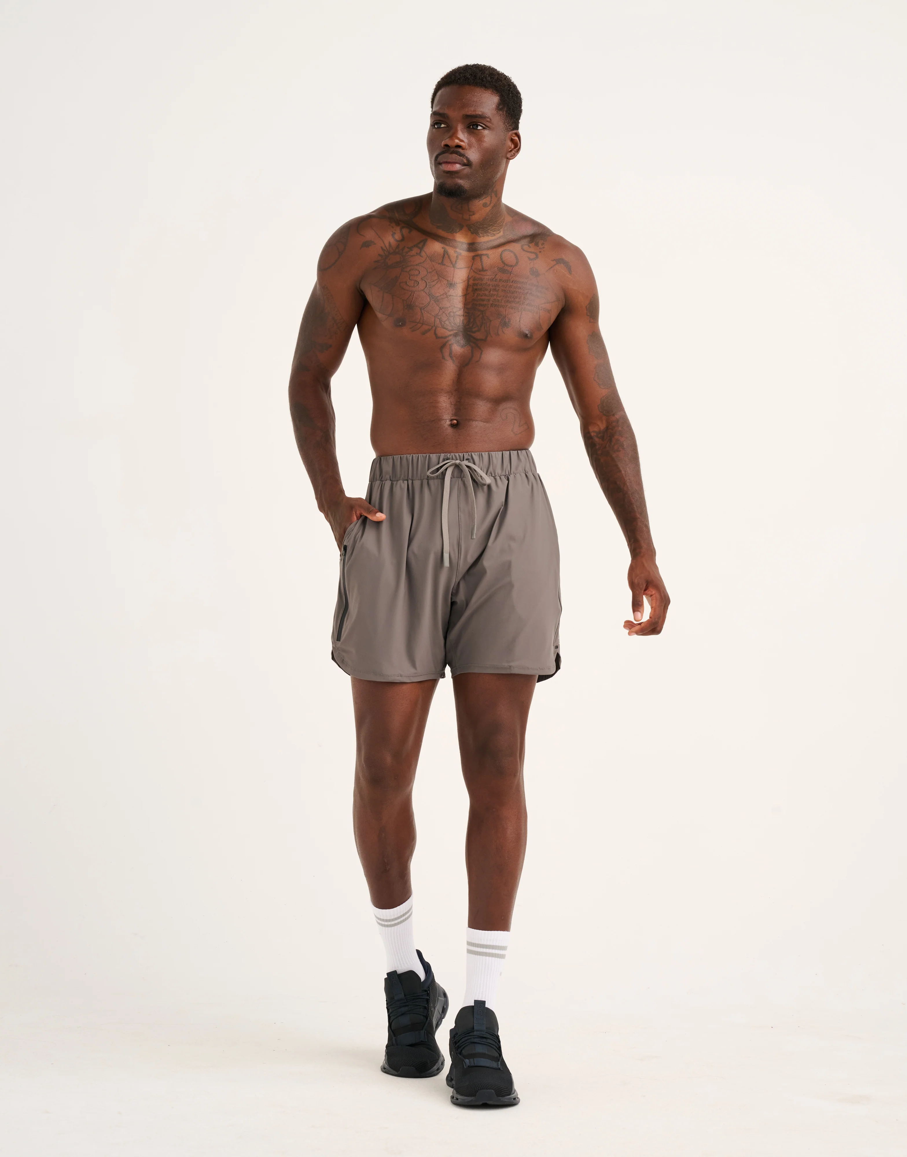 Apex Trainer Shorts - Slate Grey - Image 11