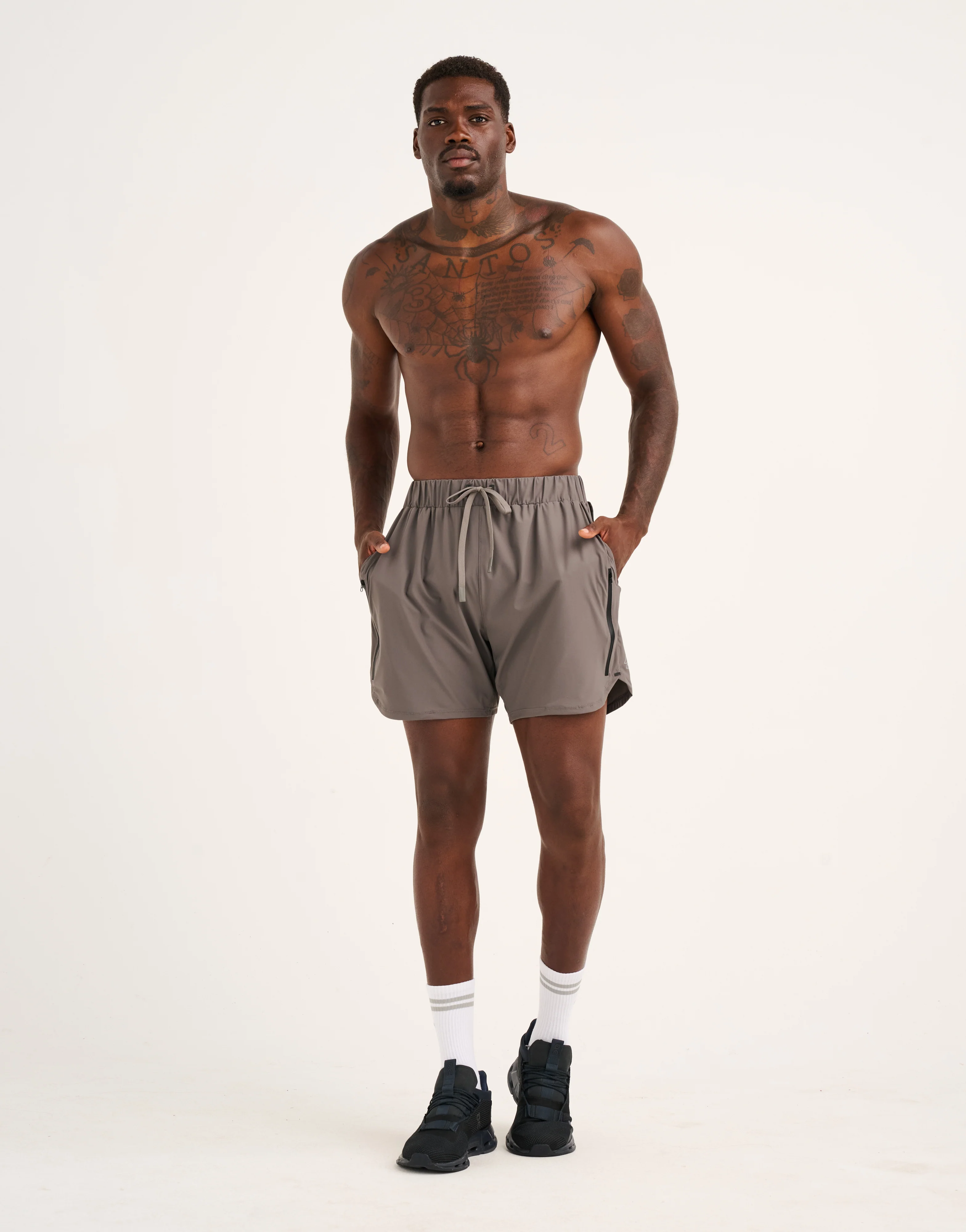 Apex Trainer Shorts - Slate Grey - Image 12