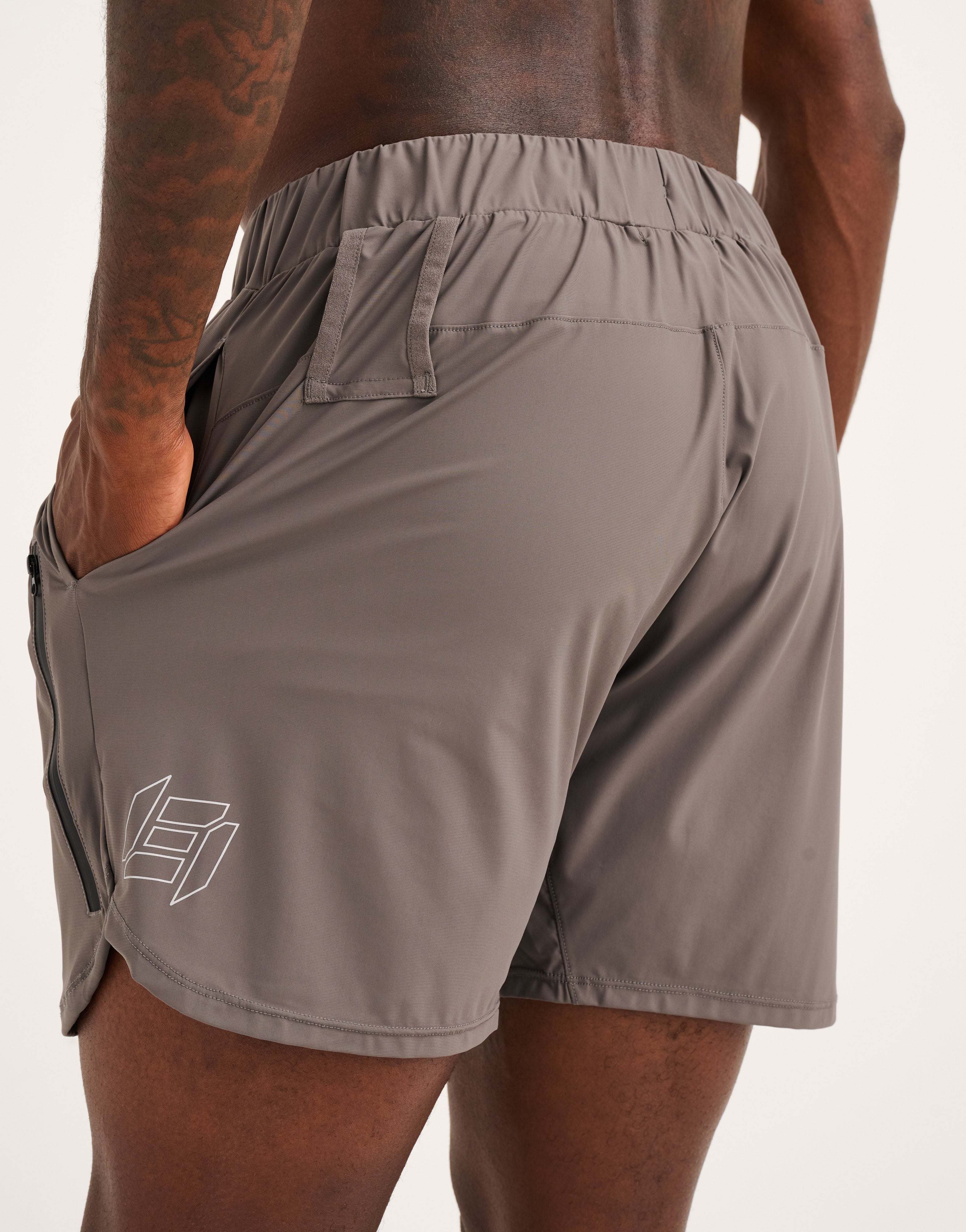 Apex Trainer Shorts - Slate Grey - Image 3