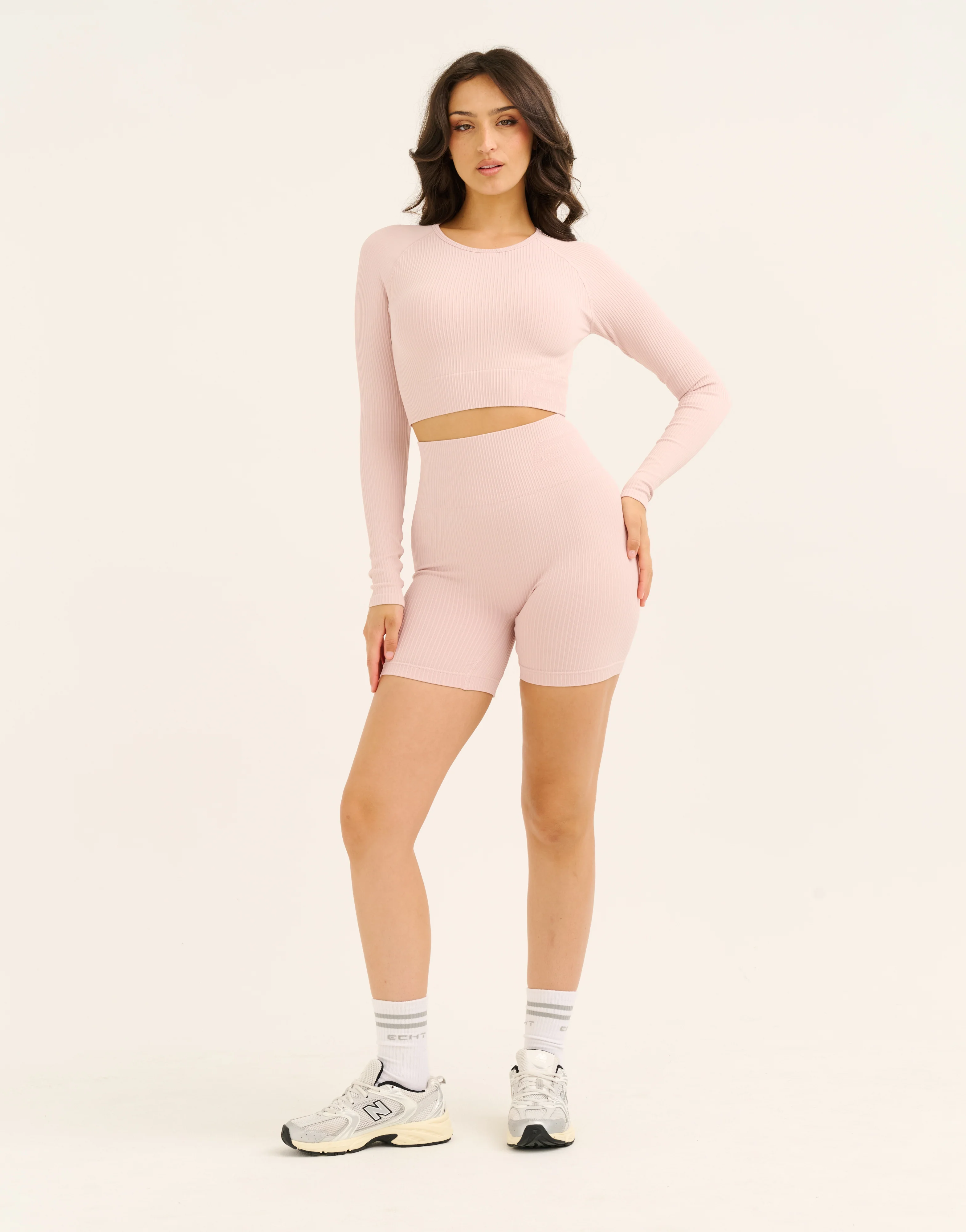 Arise Comfort Cropped Long Sleeve V2 - Mauve - Image 8