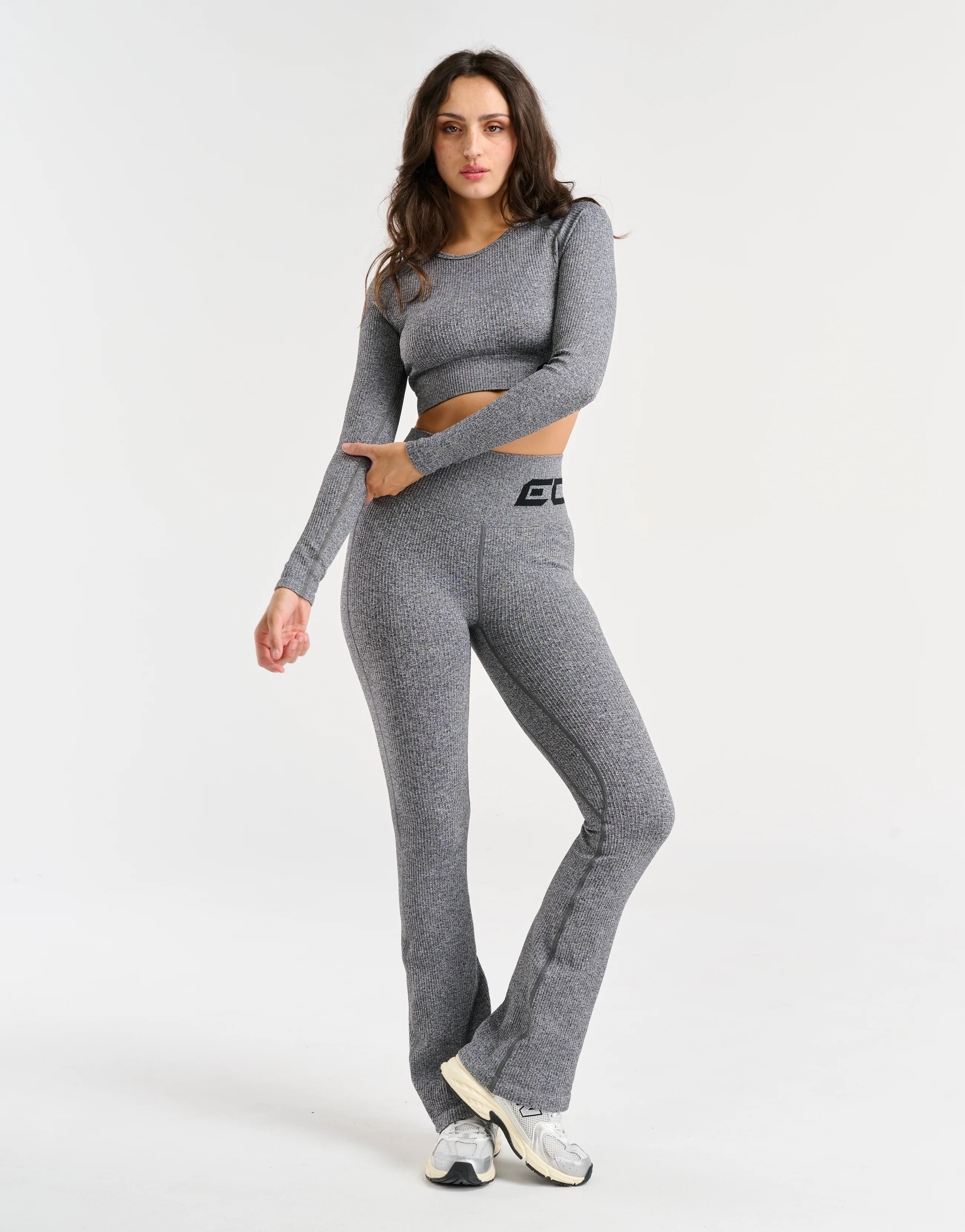 Arise Comfort Flare Leggings - Charcoal - Image 3