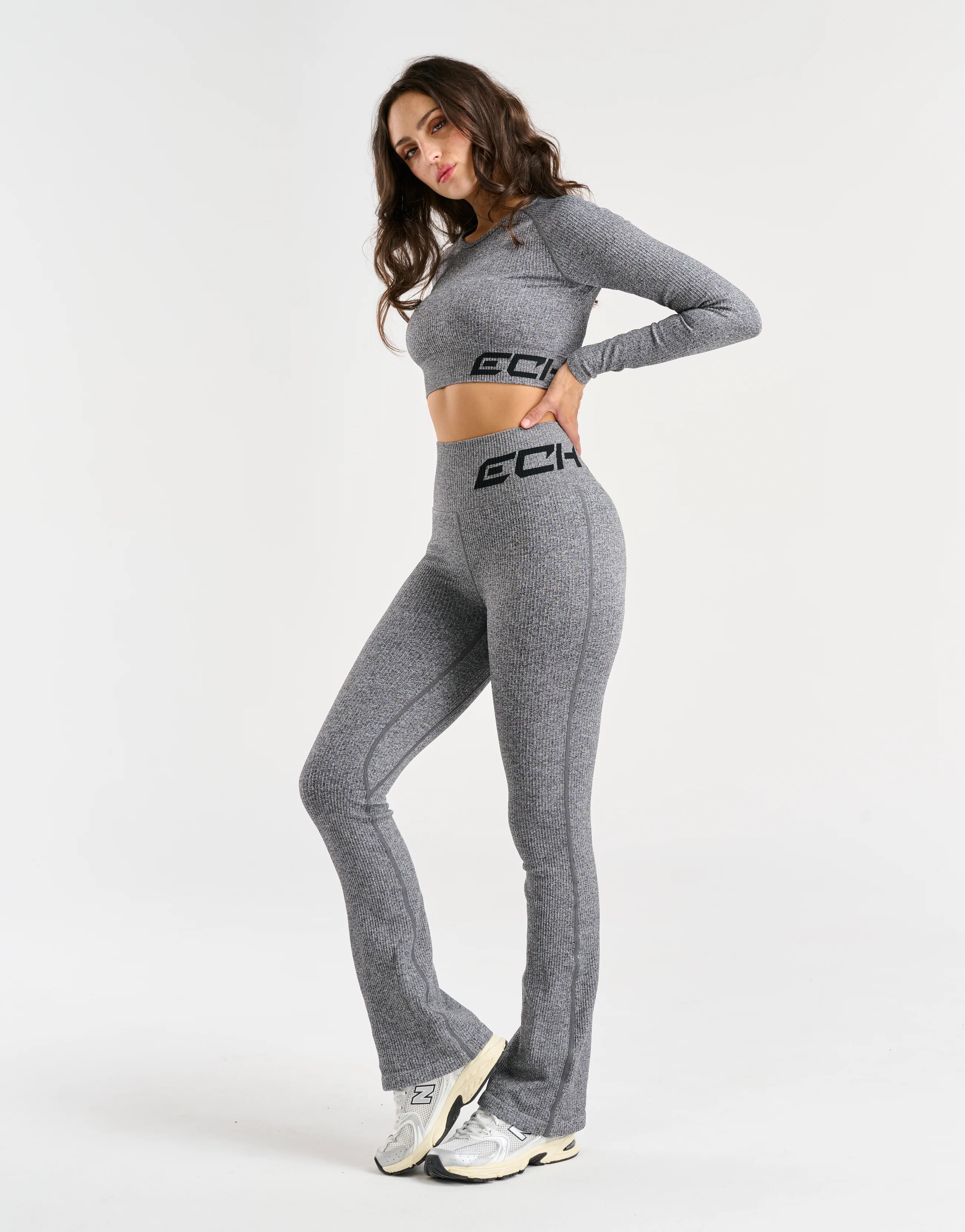Arise Comfort Flare Leggings - Charcoal - Image 6