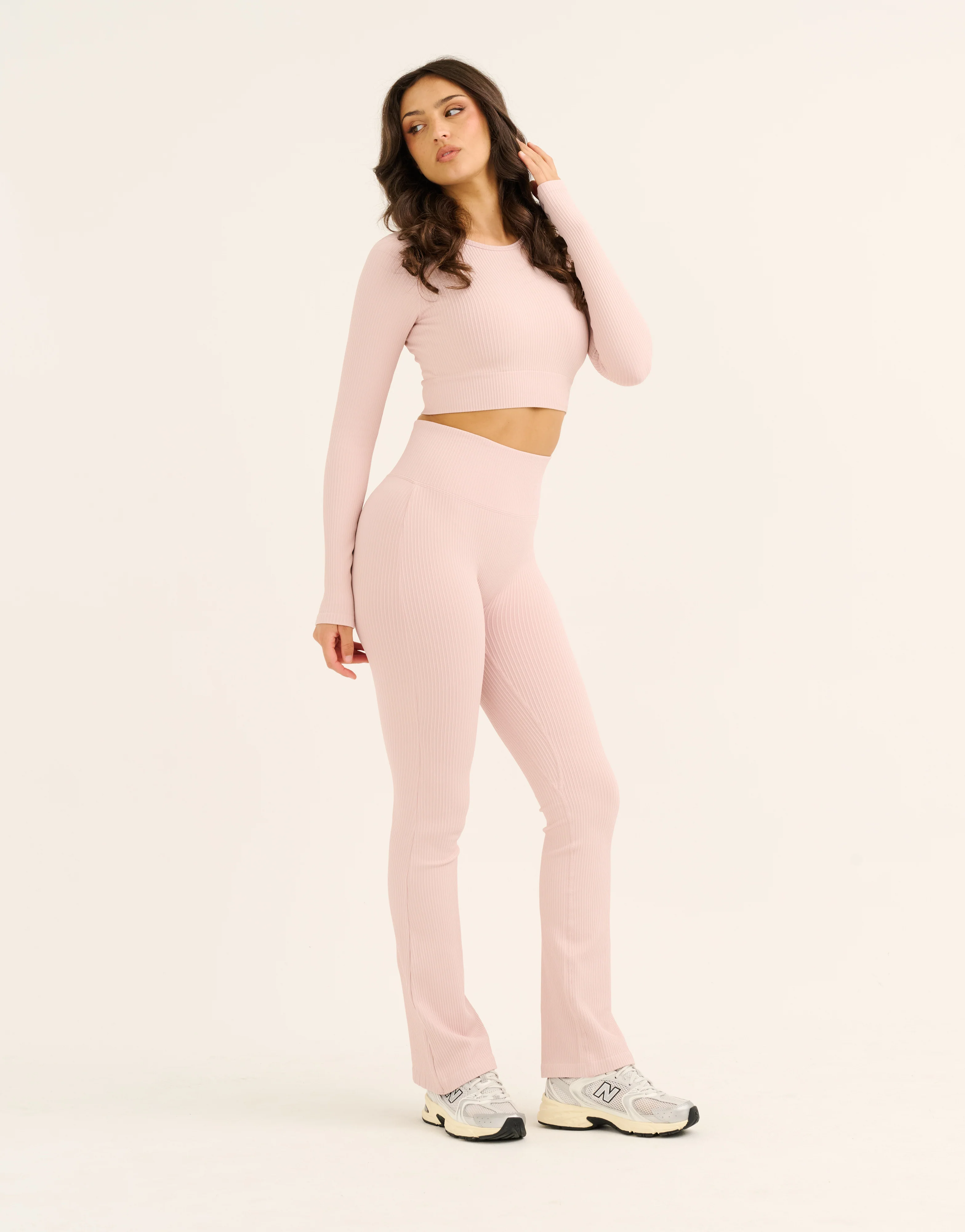 Arise Comfort Flare Leggings V2 - Mauve - Image 5