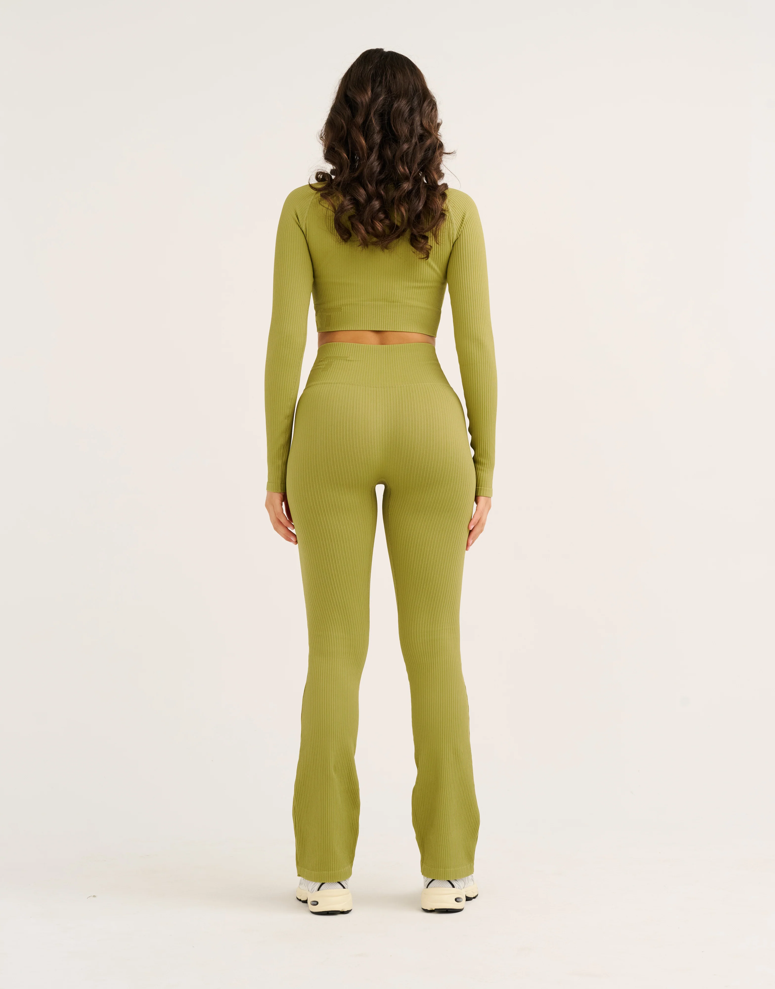 Arise Comfort Flare Leggings V2 - Olive - Image 9