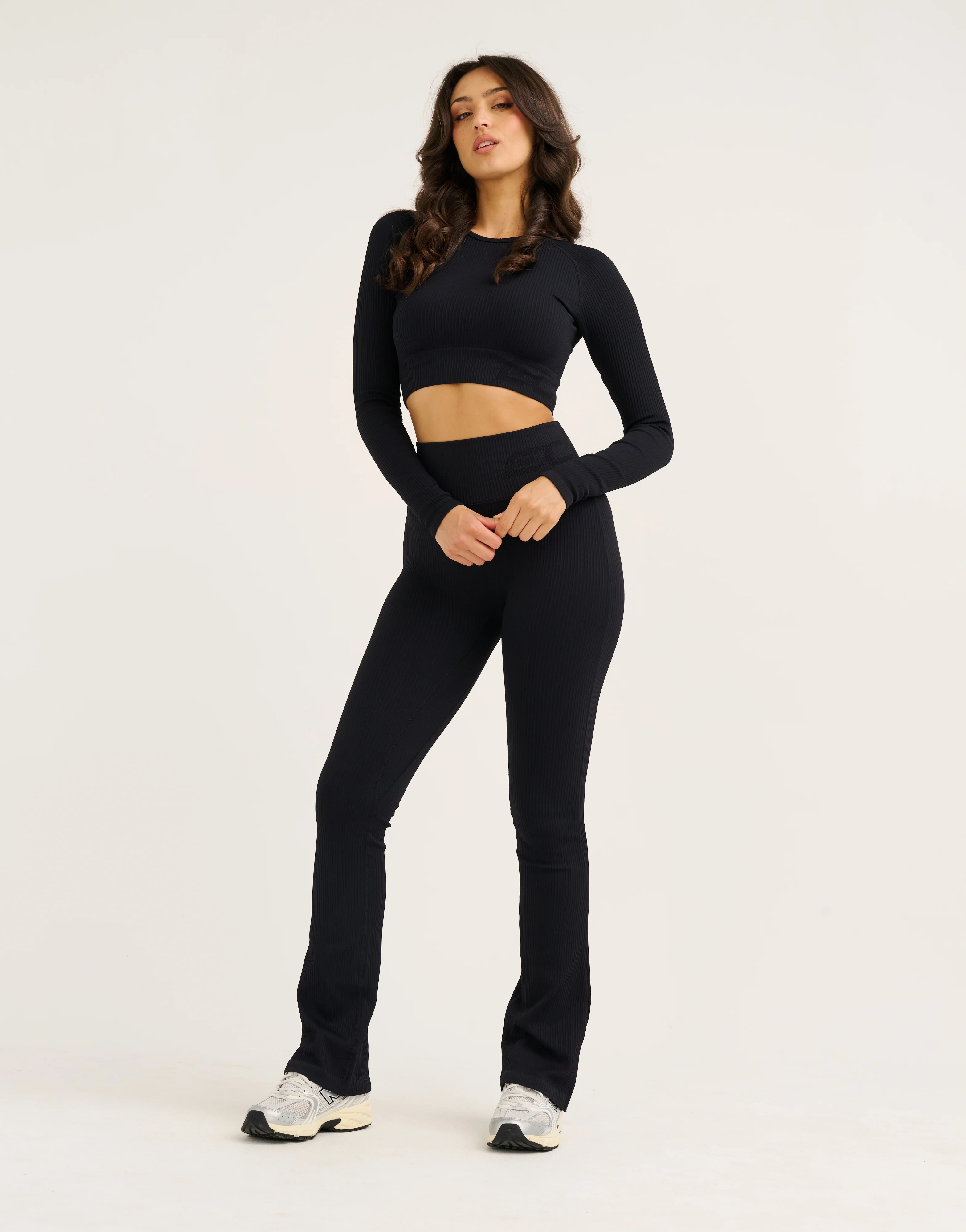 Arise Comfort Flare Leggings V2 - Stealth Black - Image 3