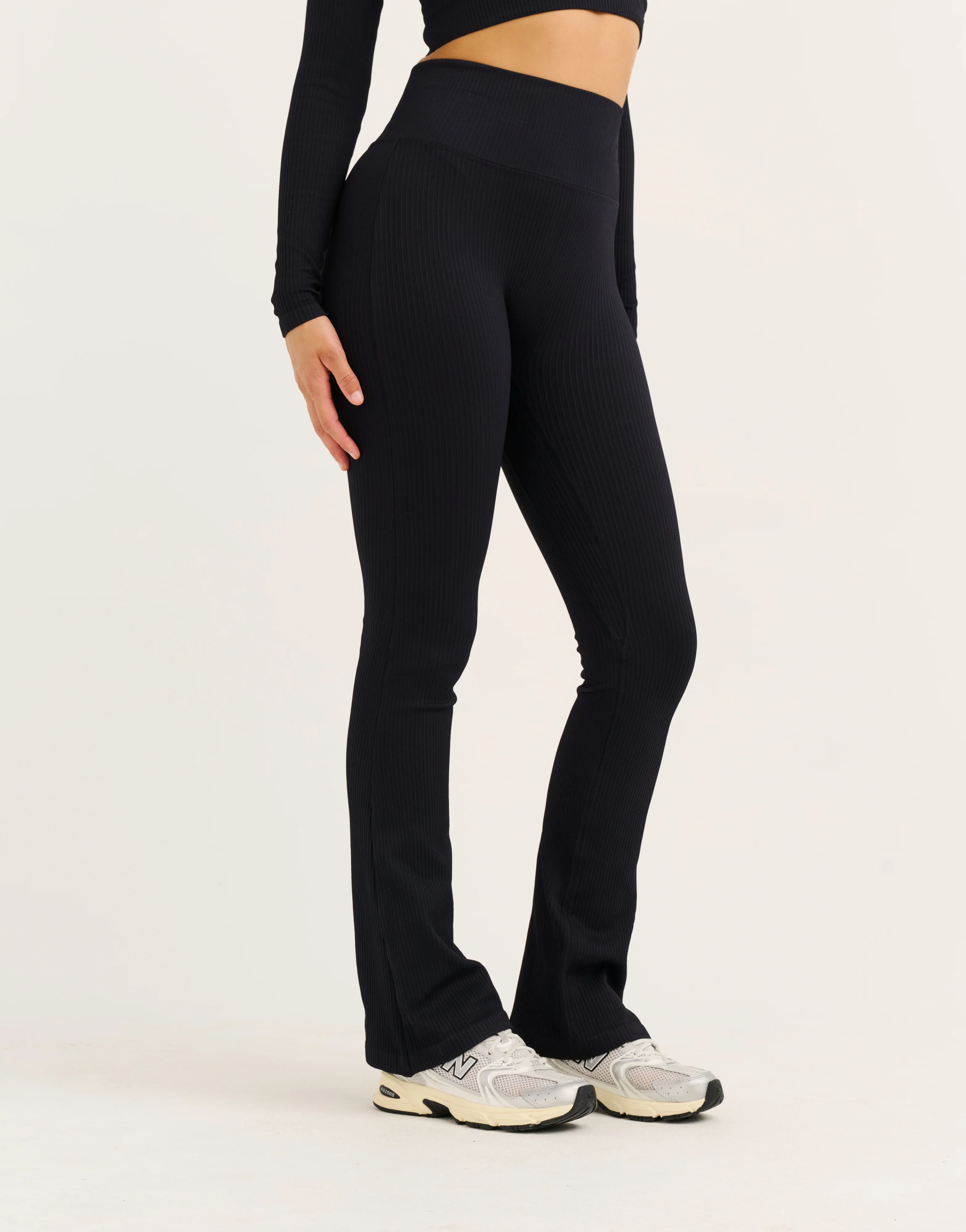 Arise Comfort Flare Leggings V2 - Stealth Black - Image 6