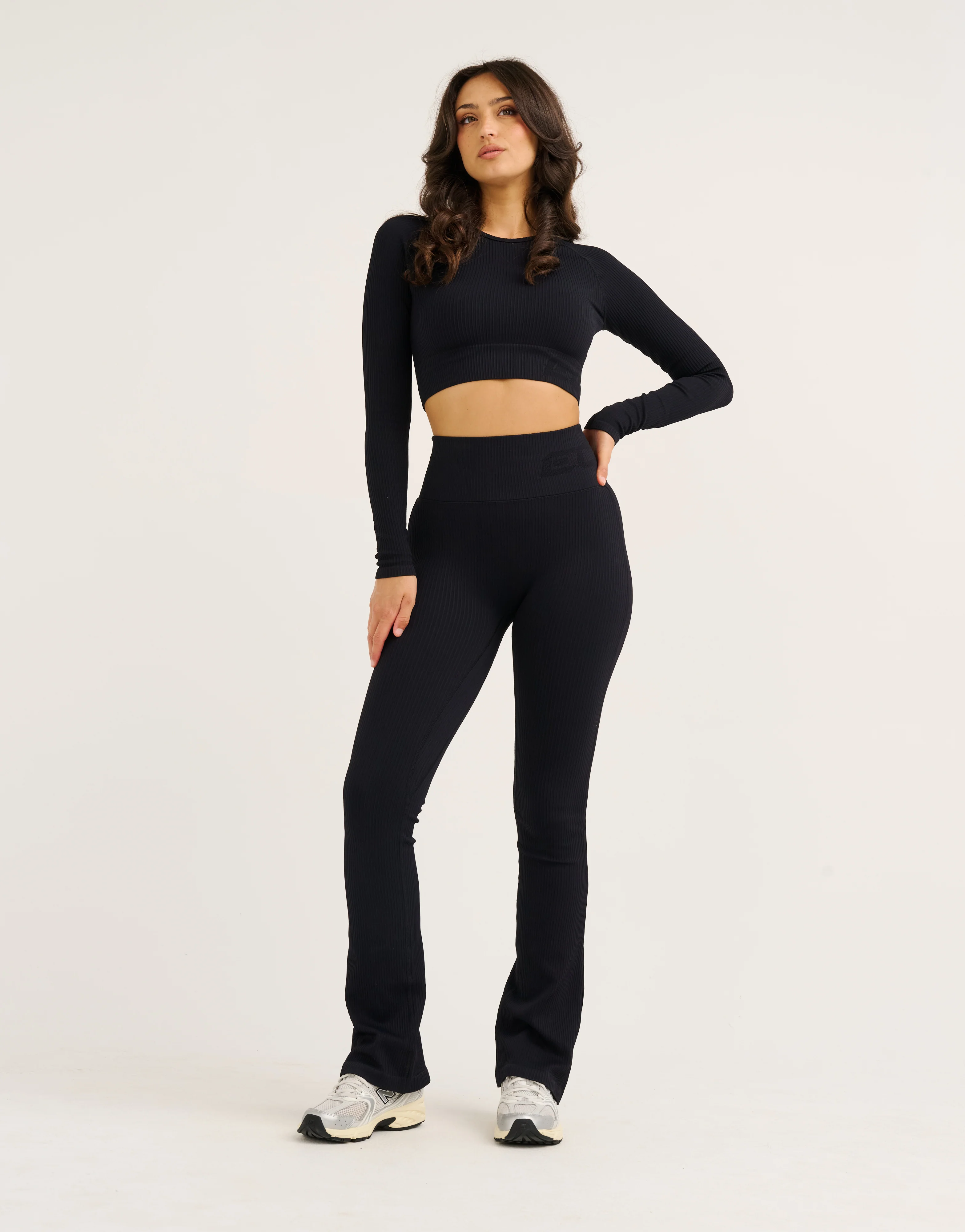 Arise Comfort Flare Leggings V2 - Stealth Black - Image 7