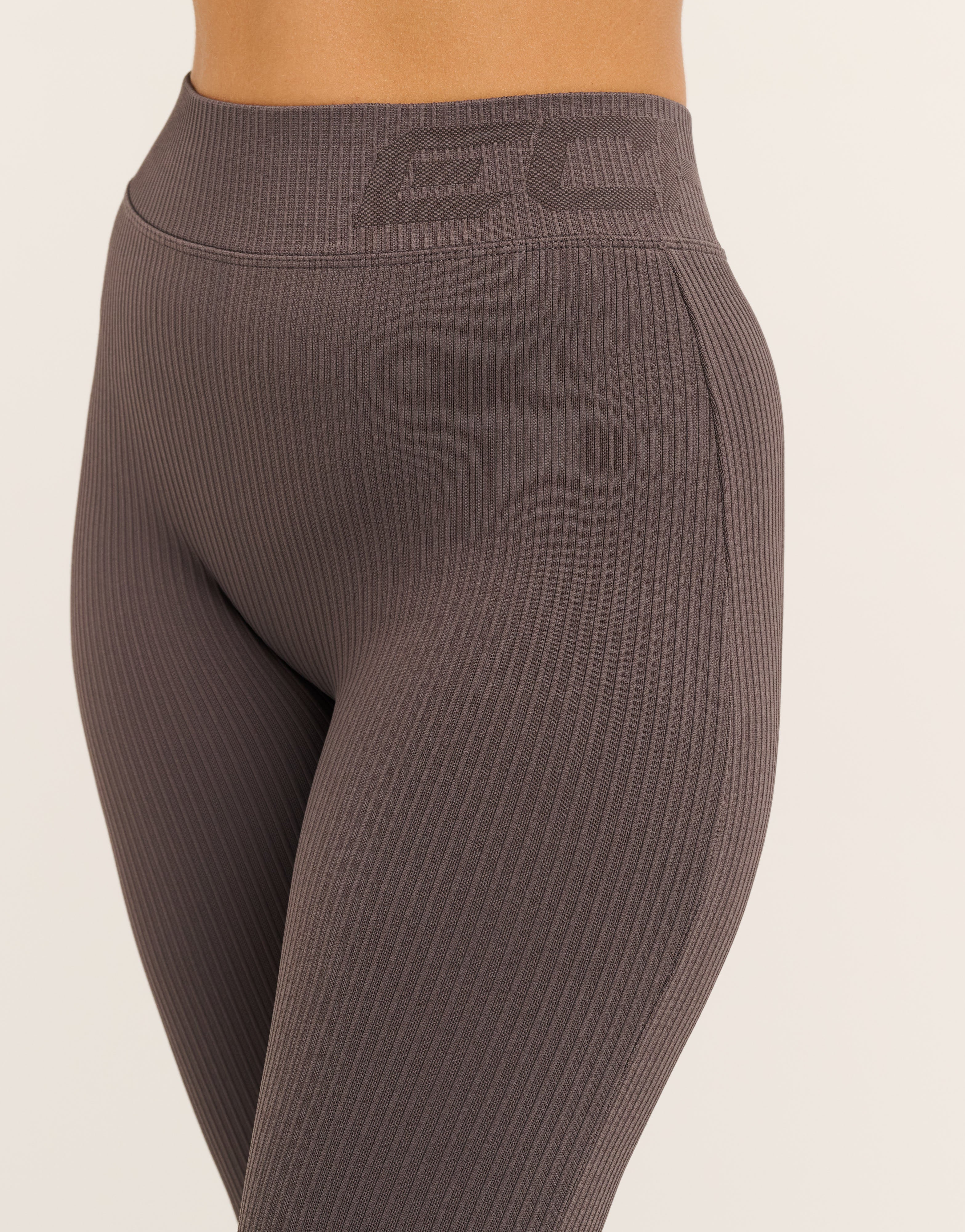 Arise Comfort Mid-Waist Flare Leggings - Slate Grey - Image 9