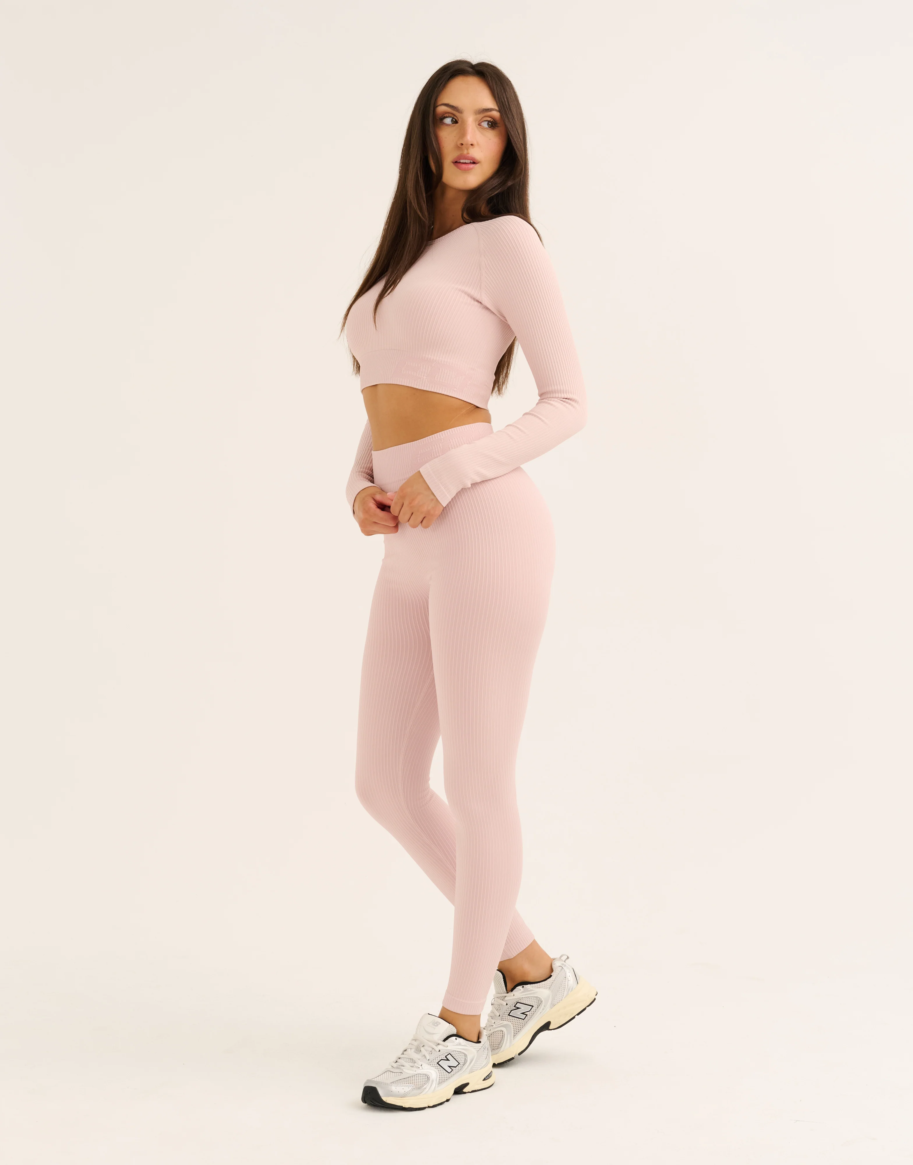 Arise Comfort Mid-Waist Leggings - Mauve - Image 4