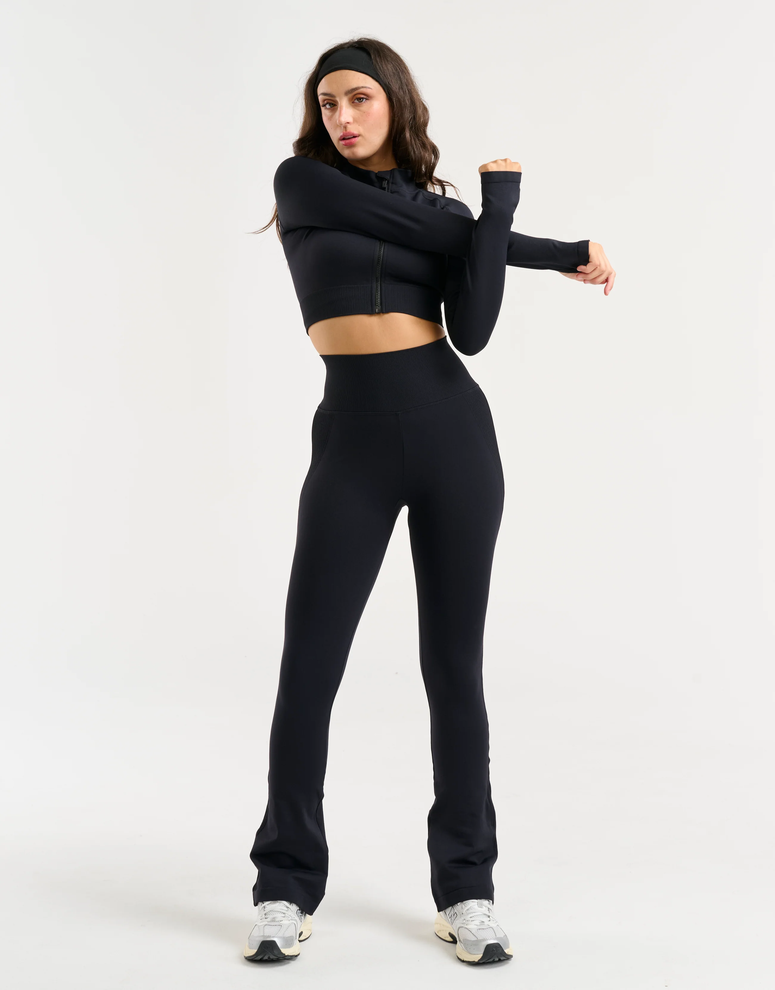 Arise Essential Flare Leggings - Black - Image 10
