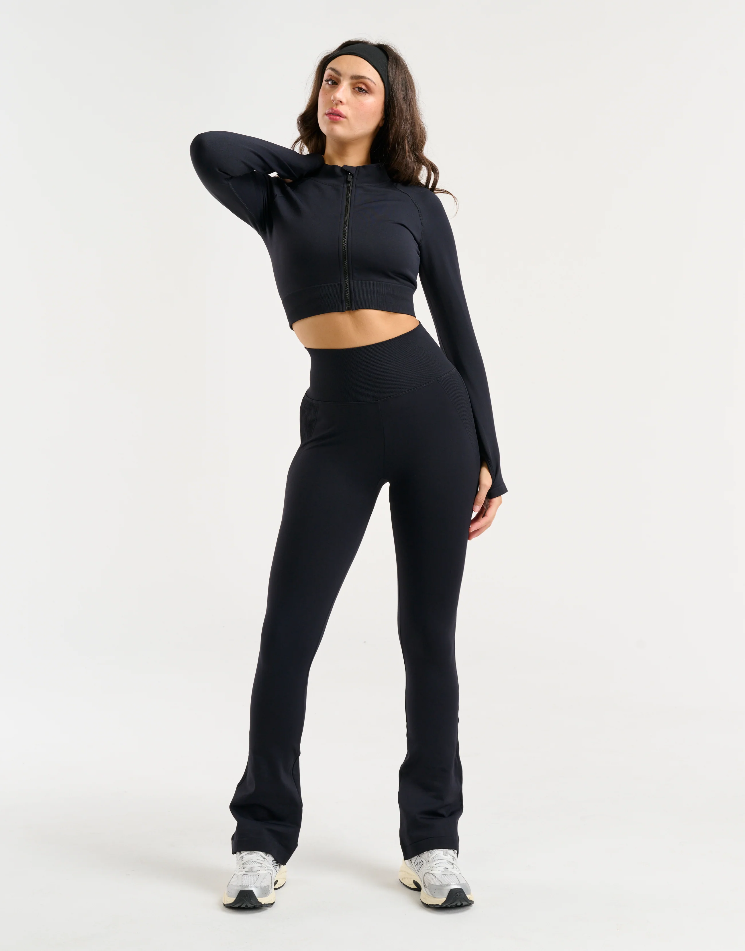 Arise Essential Flare Leggings - Black - Image 4