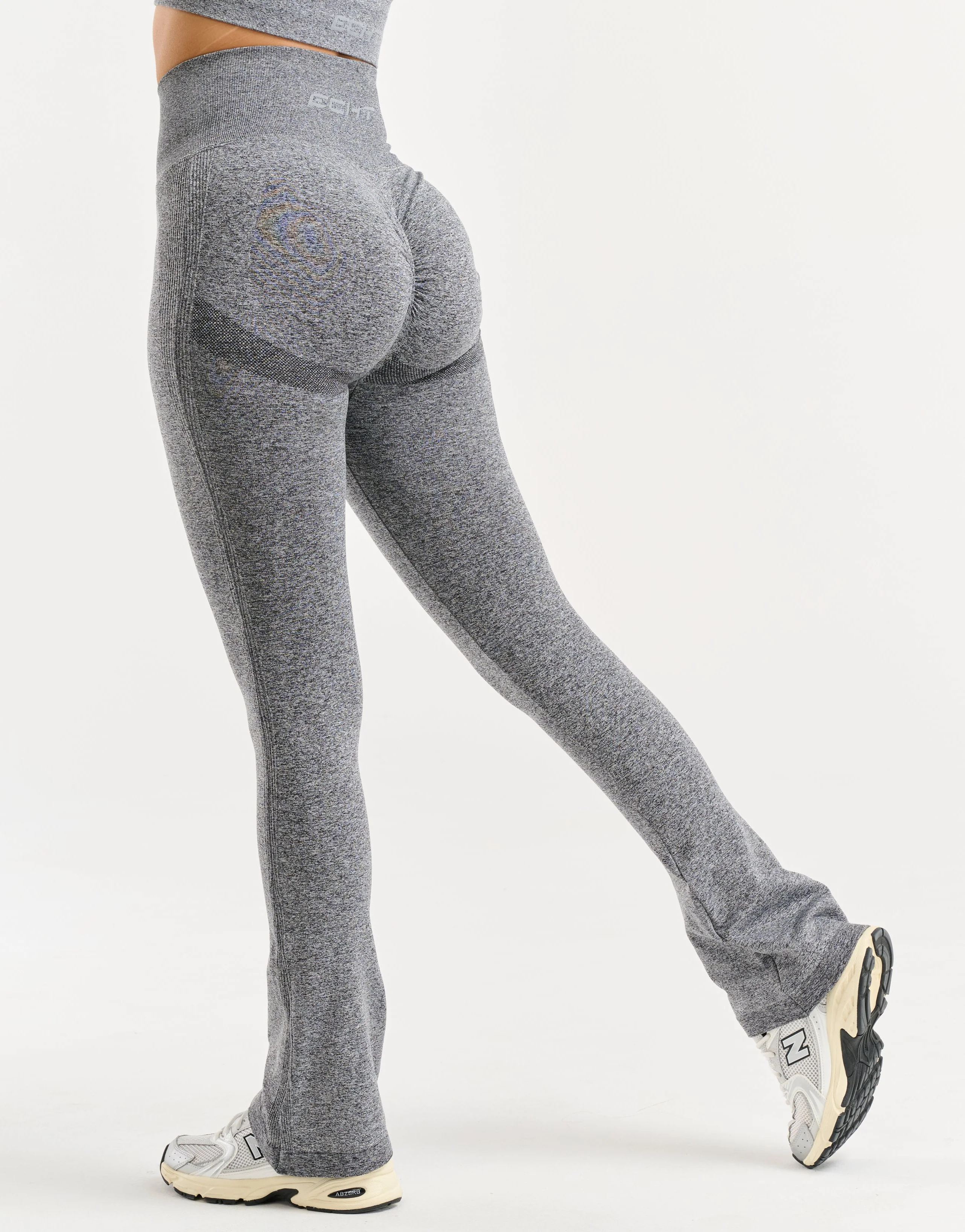 Arise Essential Flare Leggings - Charcoal - Image 3