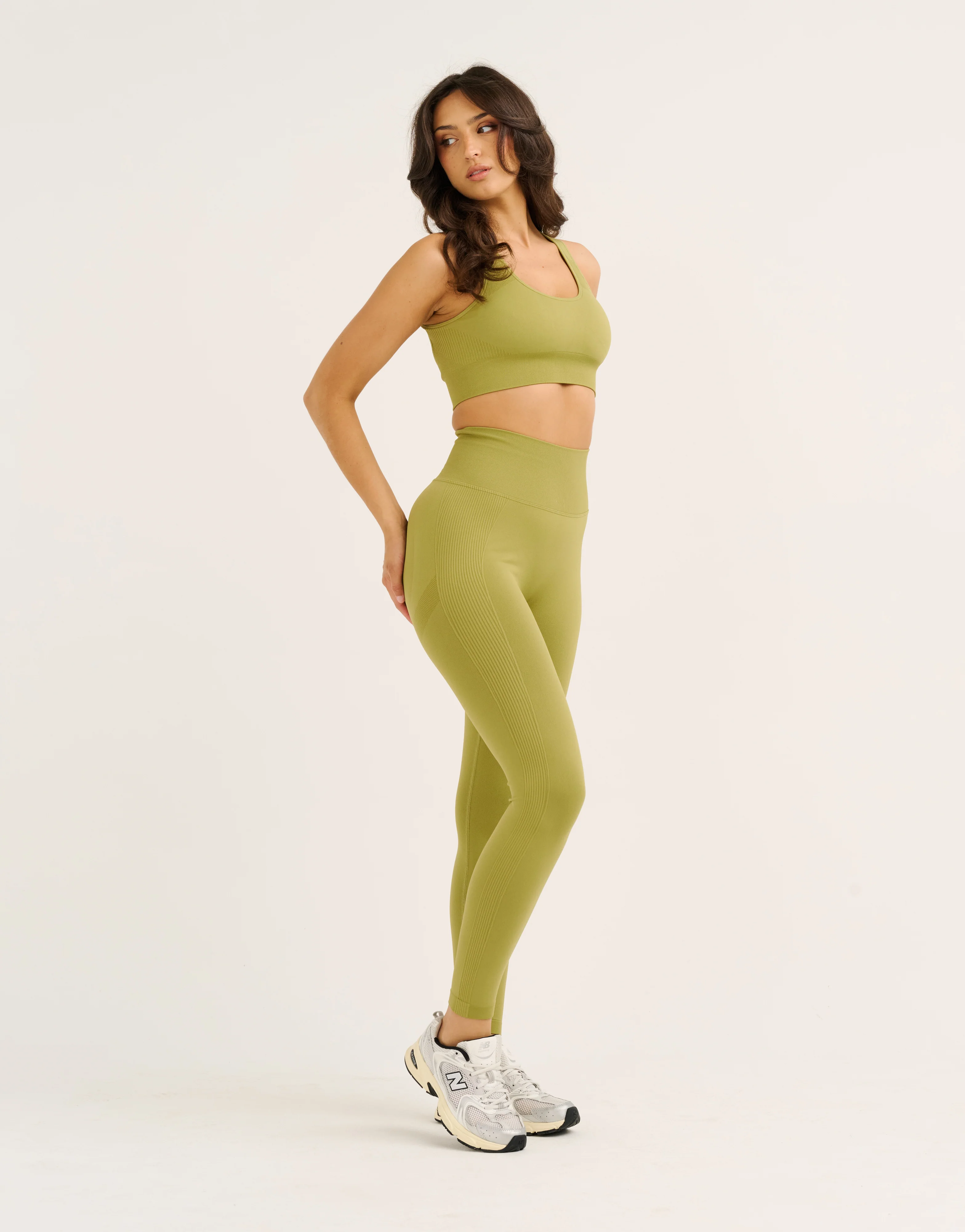 Arise Essential Leggings V2 - Olive - Image 6