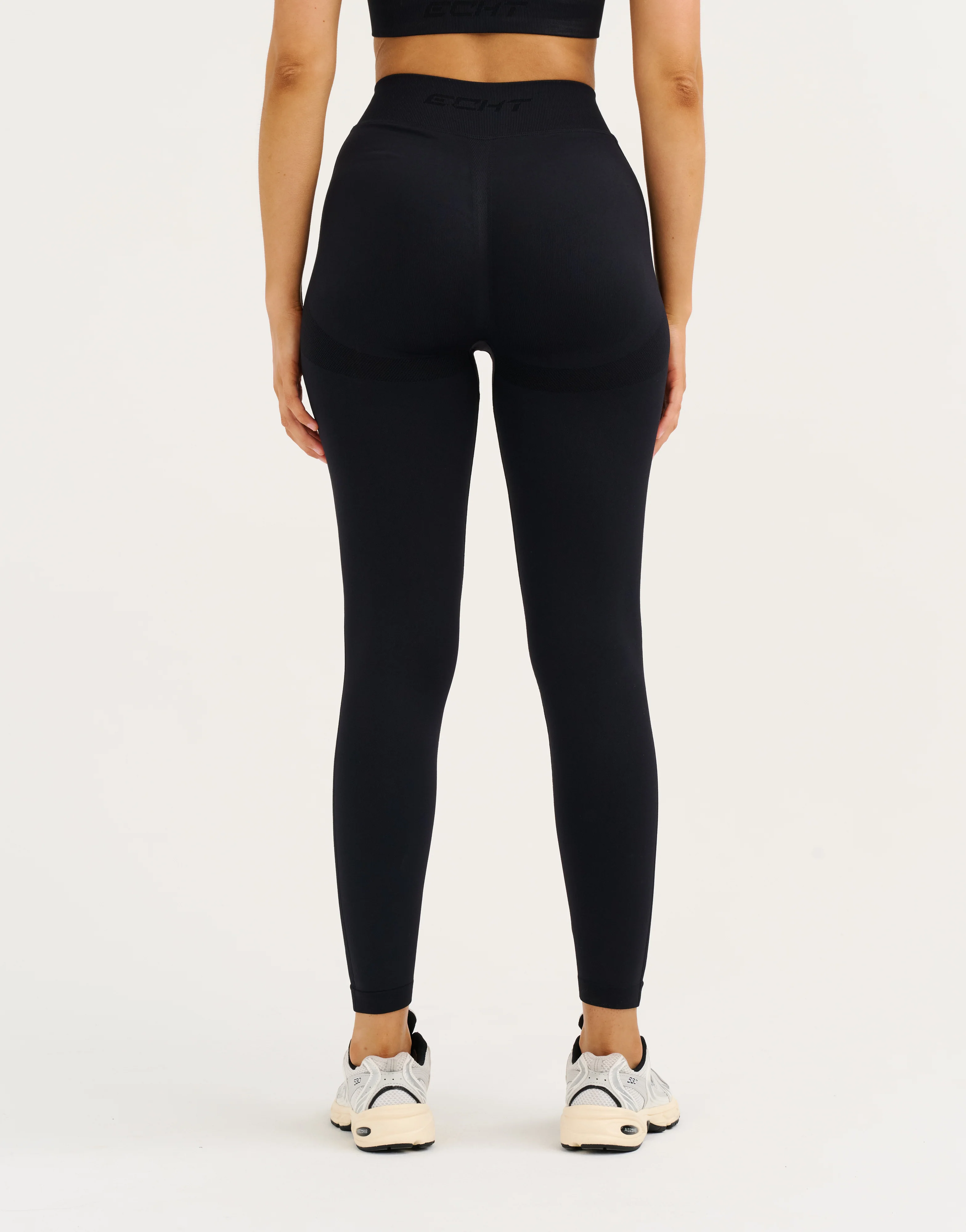 Arise Essential Mid-Waist Leggings V2 - Stealth Black - Image 7