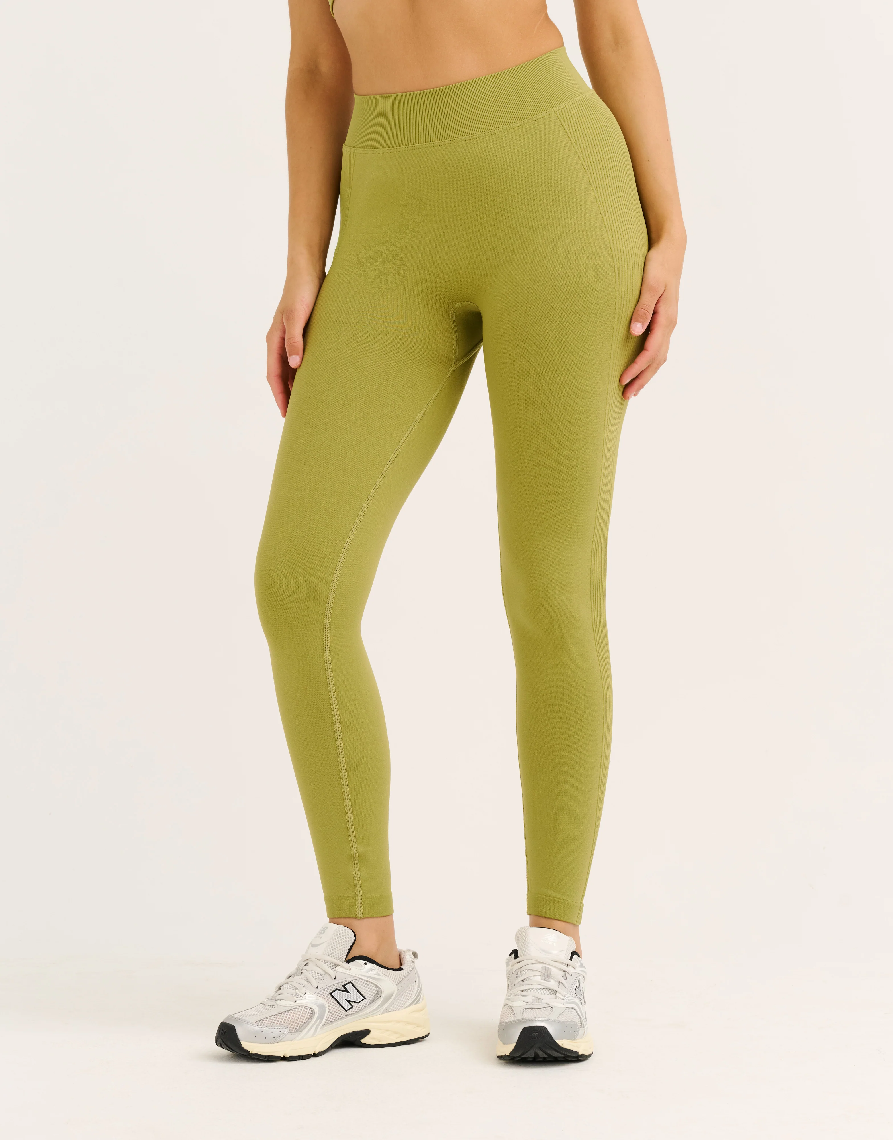 Arise Essential Mid-Waist Leggings V2 - Olive - Image 2