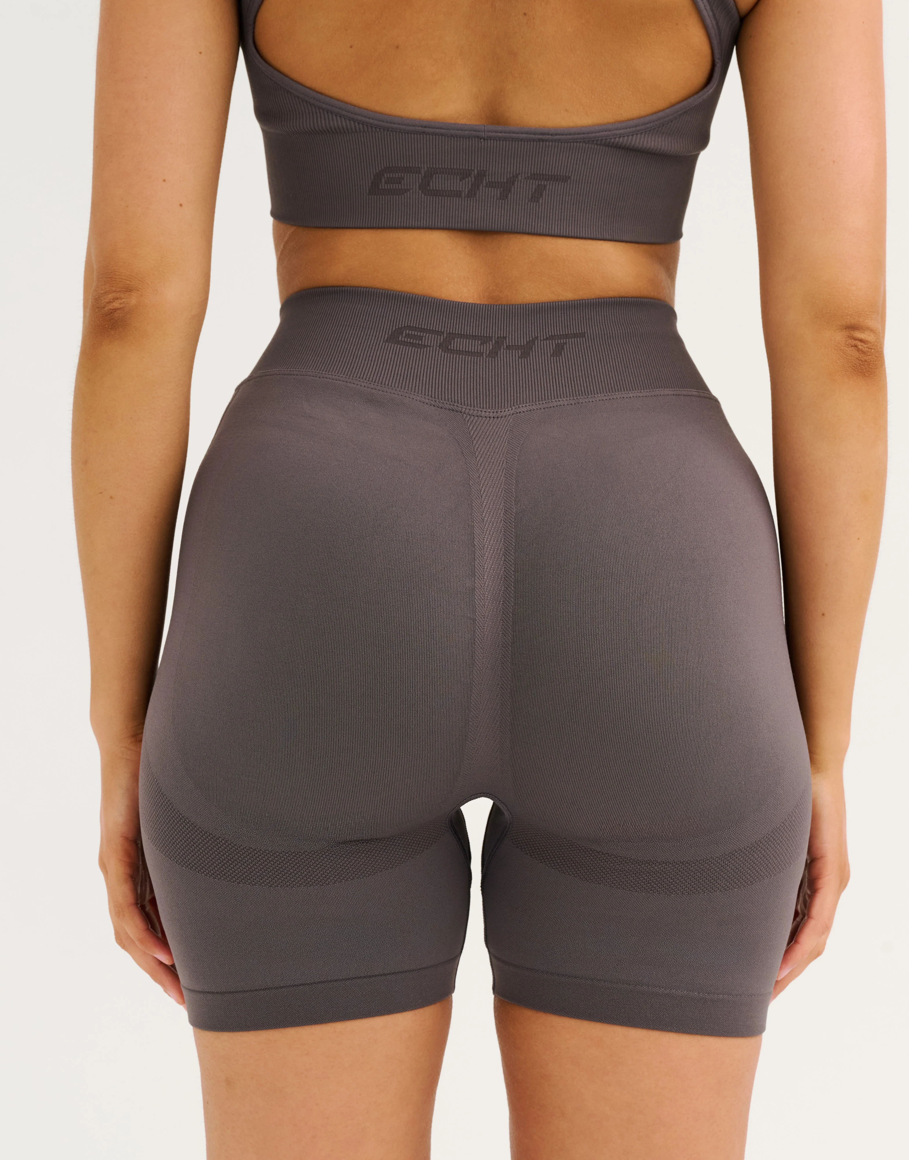 Arise Essential Mid-Waist Shorts V2 - Slate Grey - Image 6
