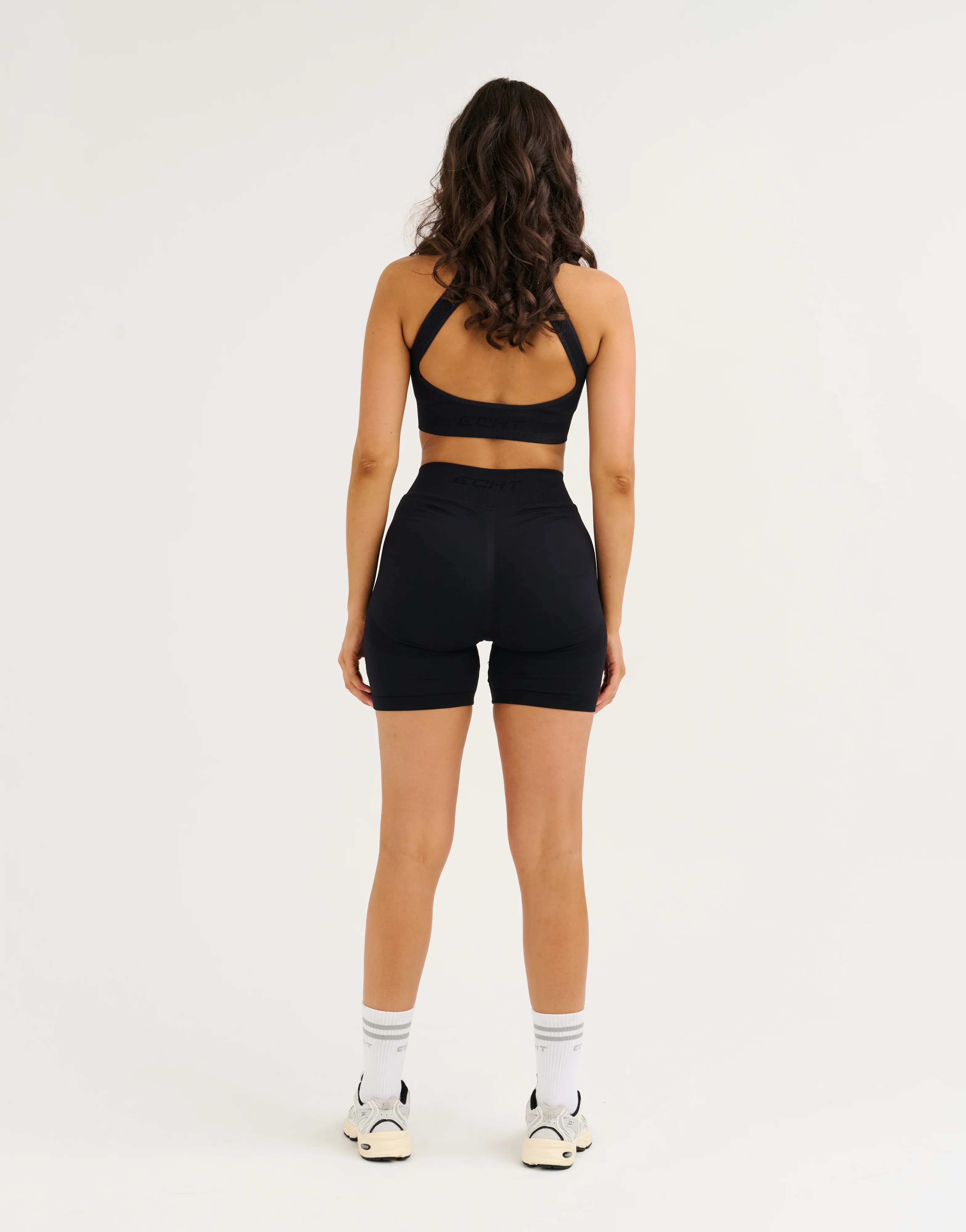 Arise Essential Mid-Waist Shorts V2 - Stealth Black - Image 5