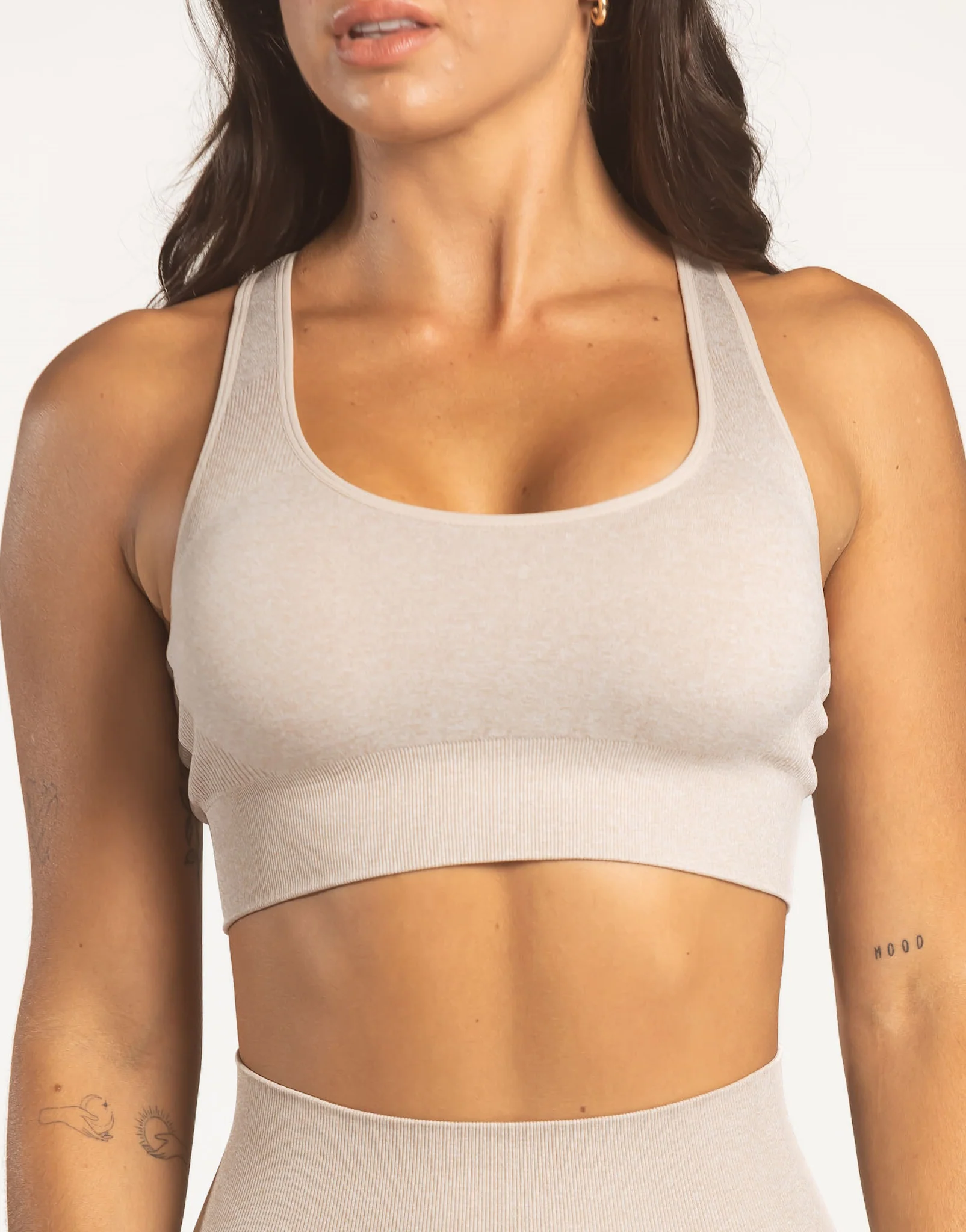 Arise Seamless Essential Sports Bra - Biscuit - Image 6