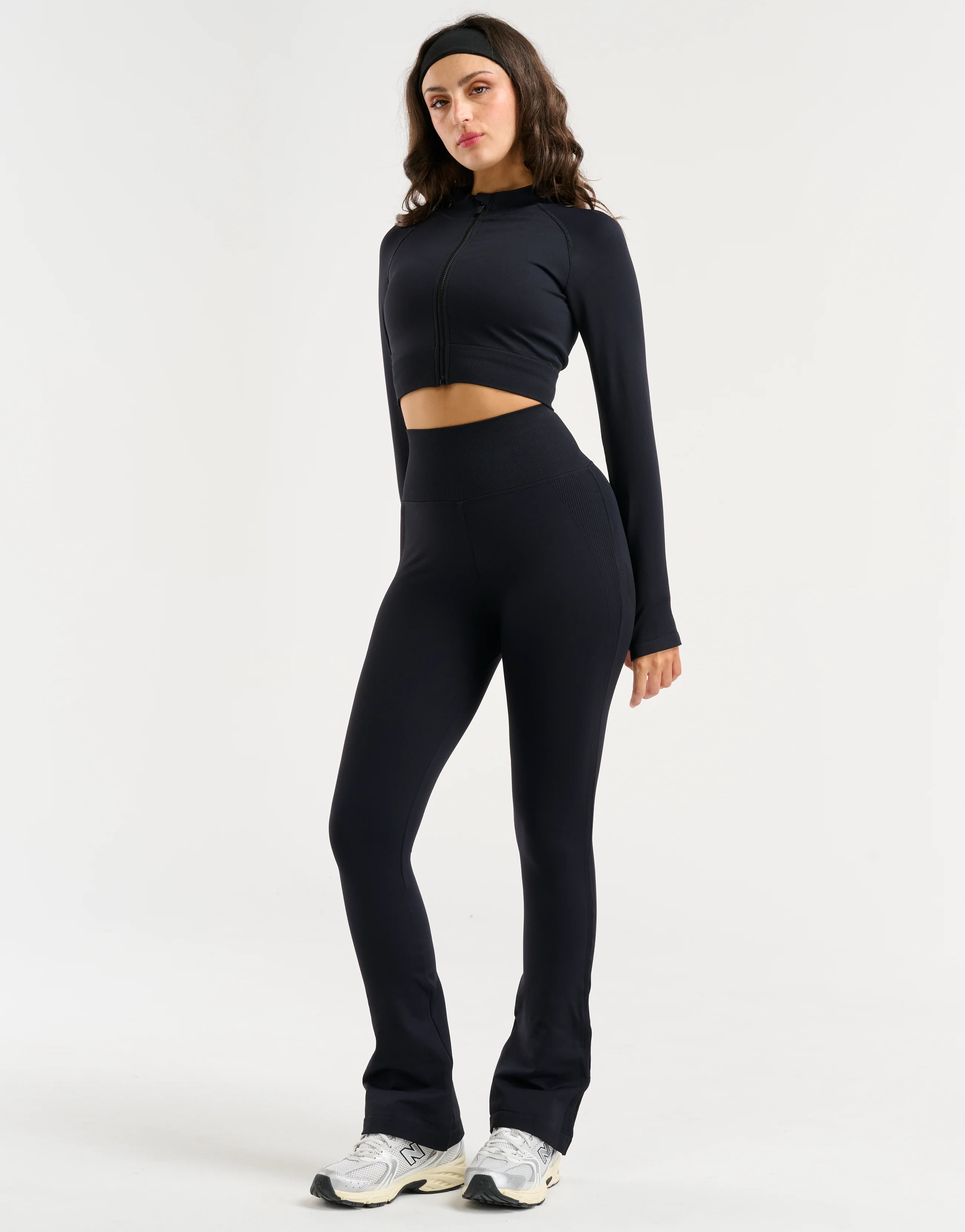 Arise Essential Zip-Up Long Sleeve - Black - Image 4