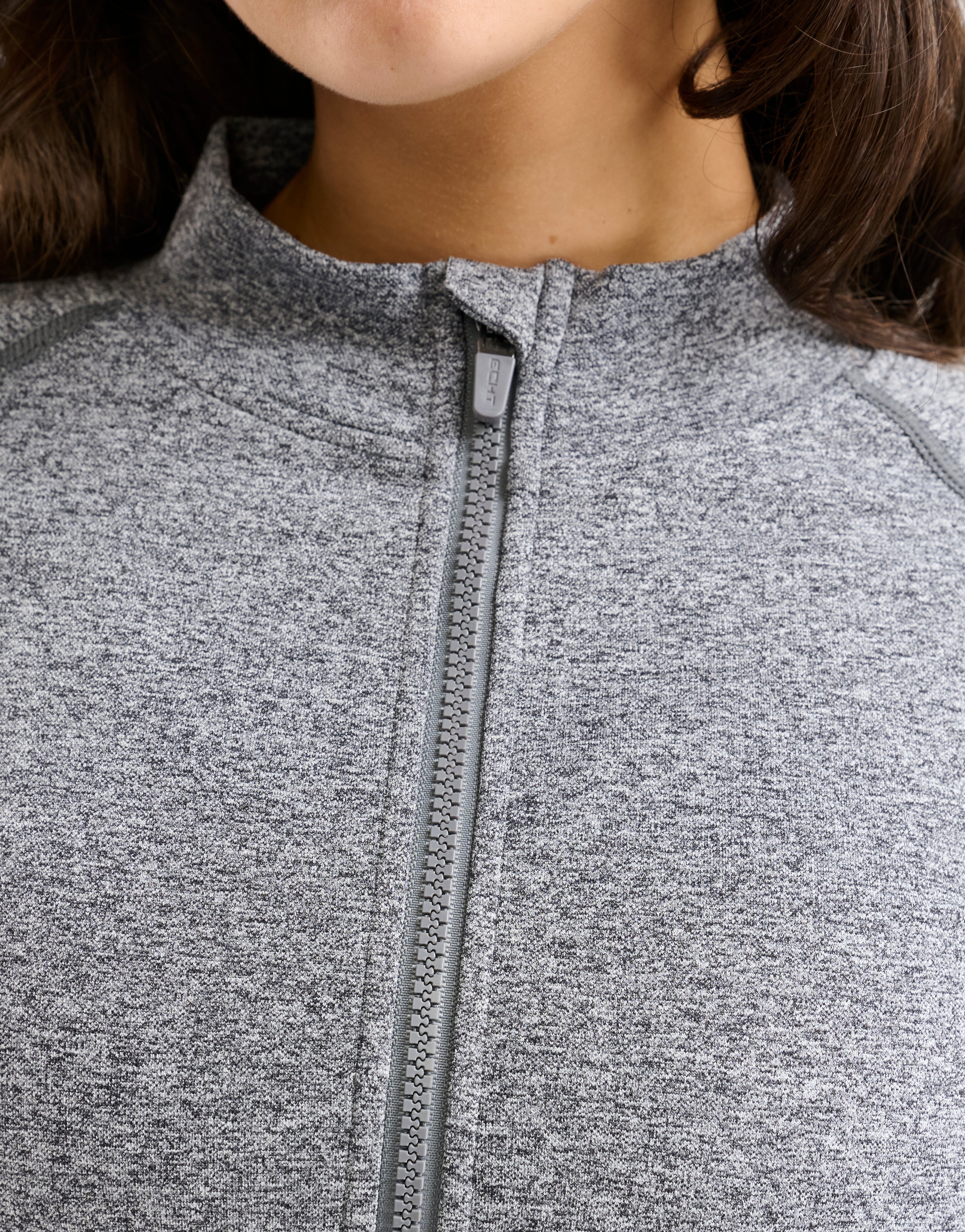 Arise Essential Zip-Up Long Sleeve - Charcoal - Image 8