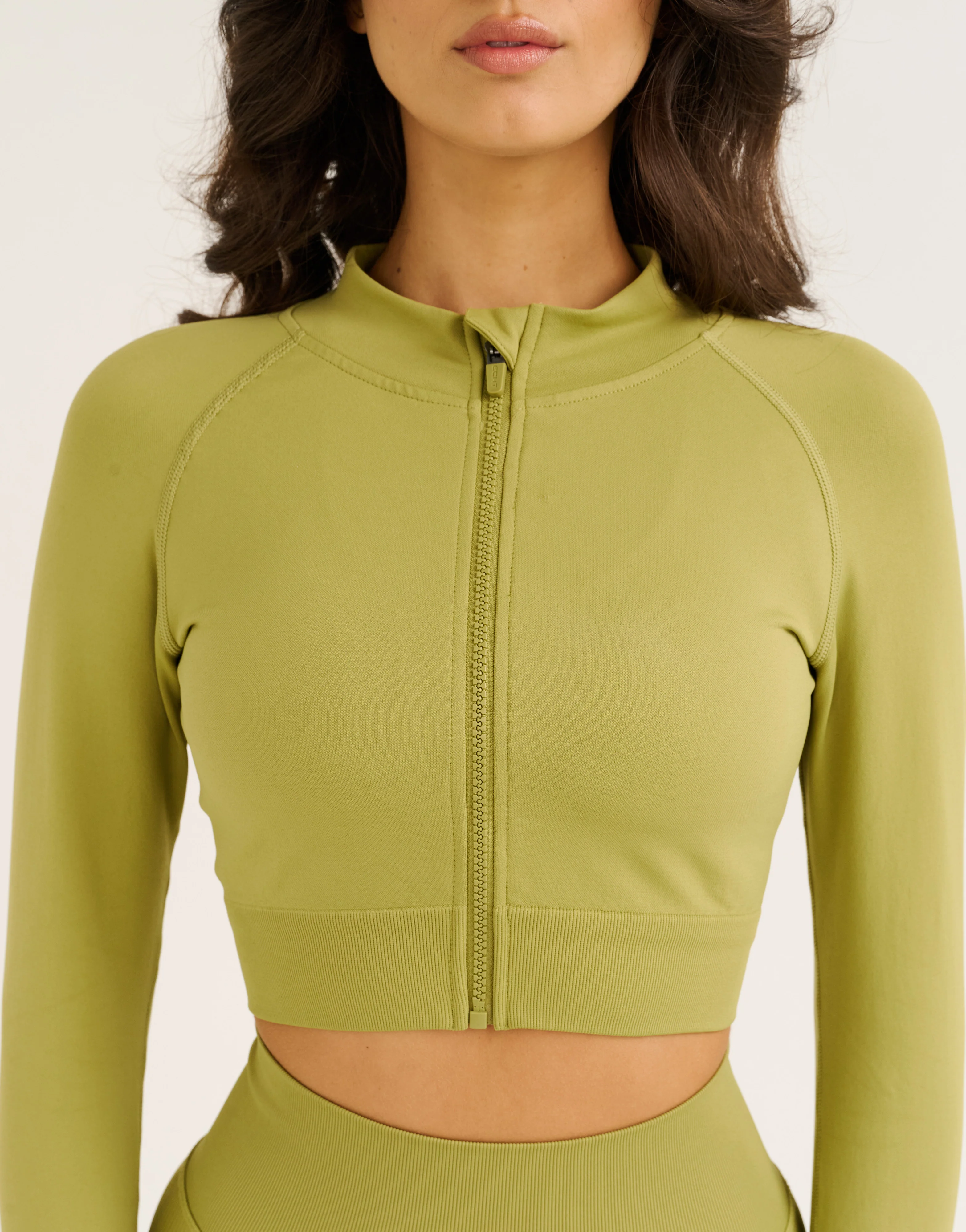 Arise Essential Zip-Up Long Sleeve - Olive - Image 7