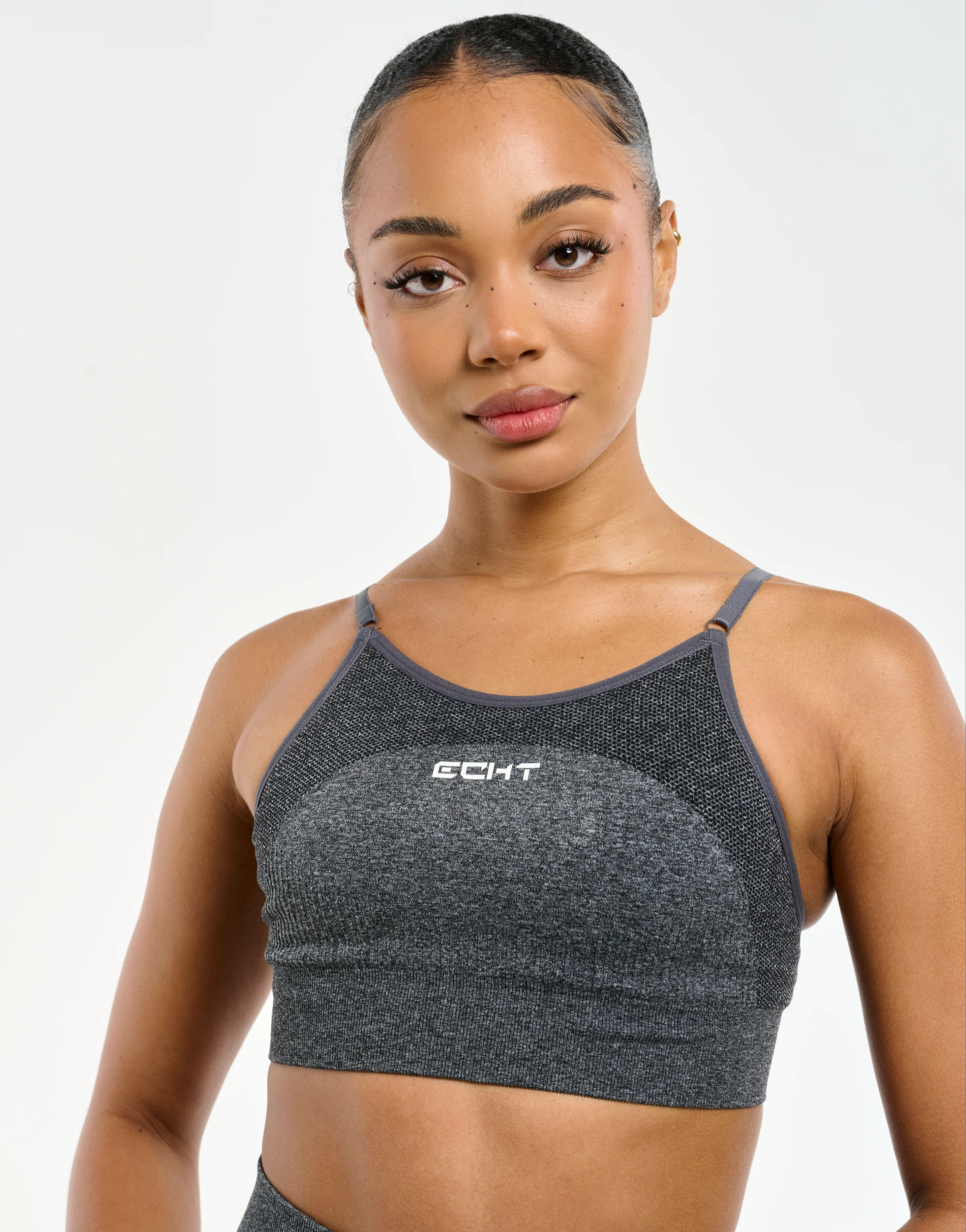 Arise Key Seamless Sports Bra - Charcoal - Image 4