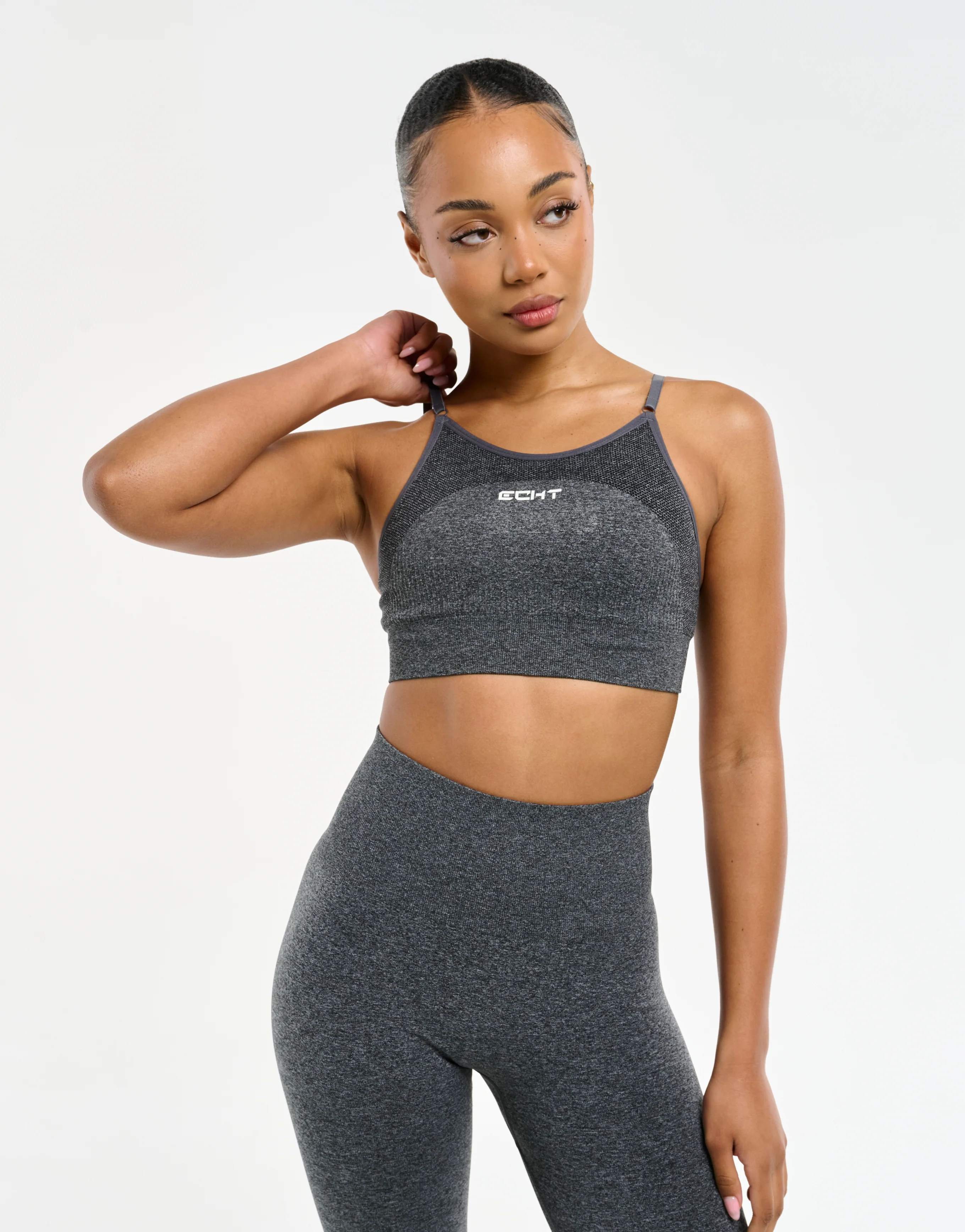 Arise Key Seamless Sports Bra - Charcoal - Image 6