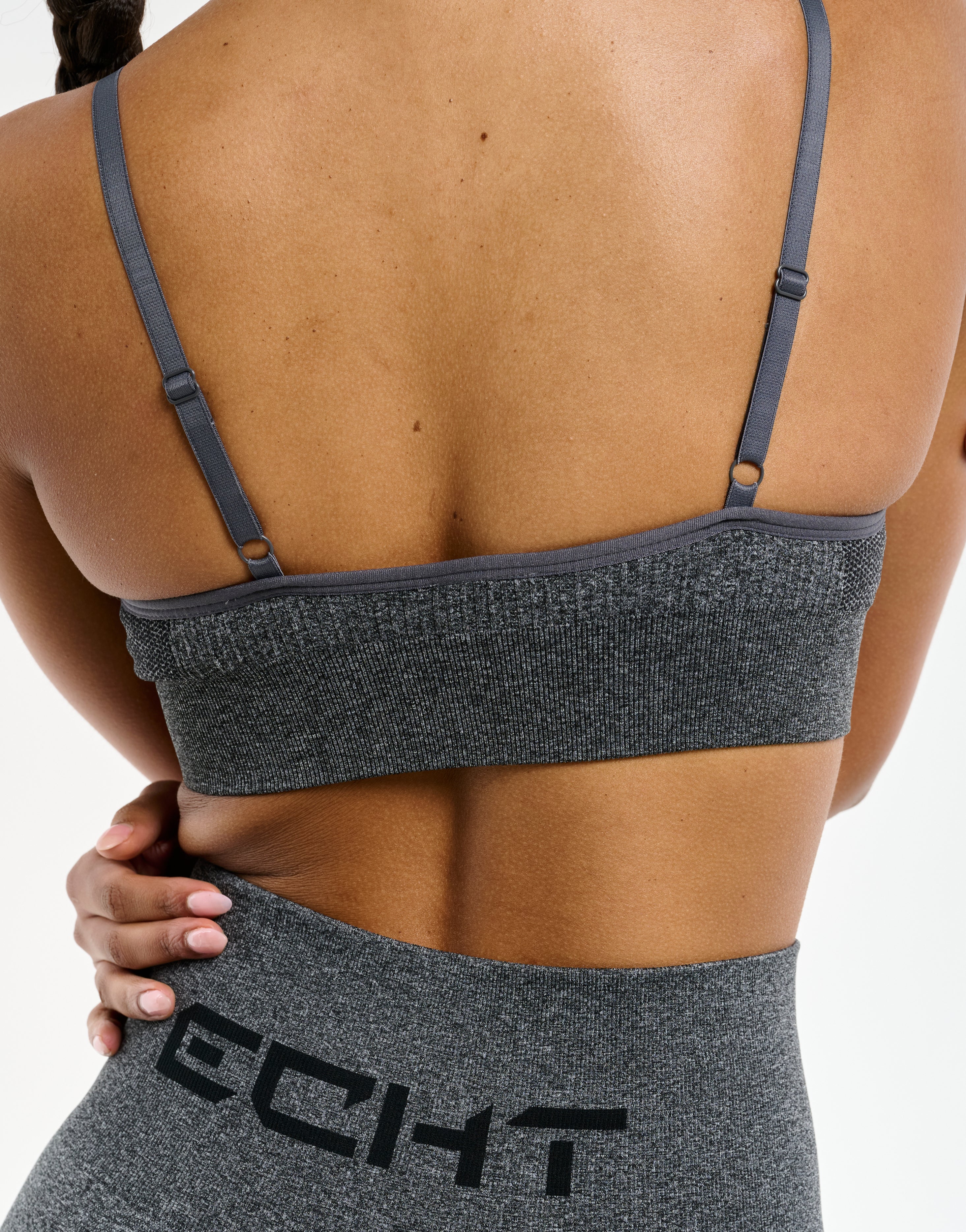 Arise Key Seamless Sports Bra - Charcoal - Image 7