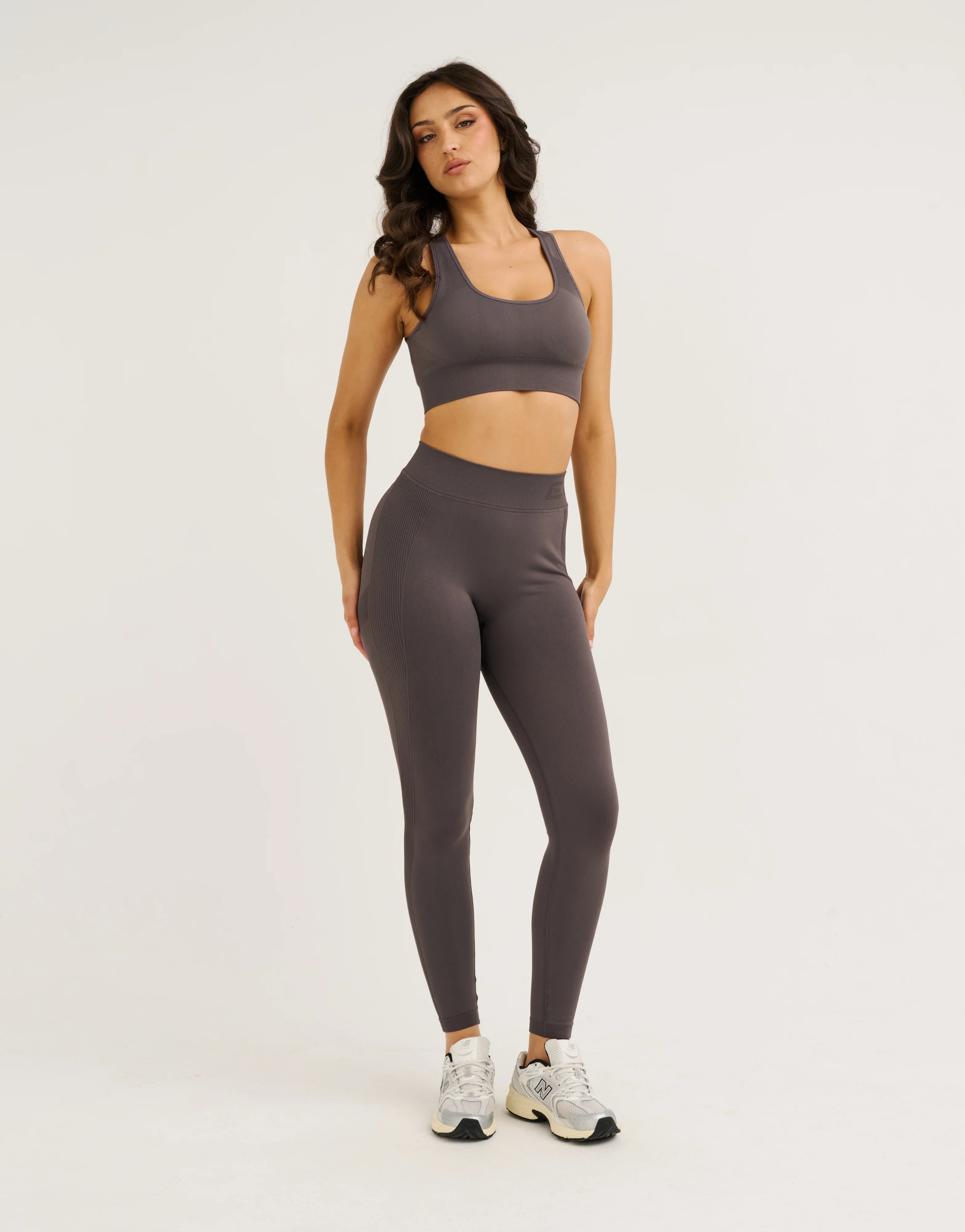 Arise Scrunch Mid-Waist Leggings - Slate Grey - Image 6