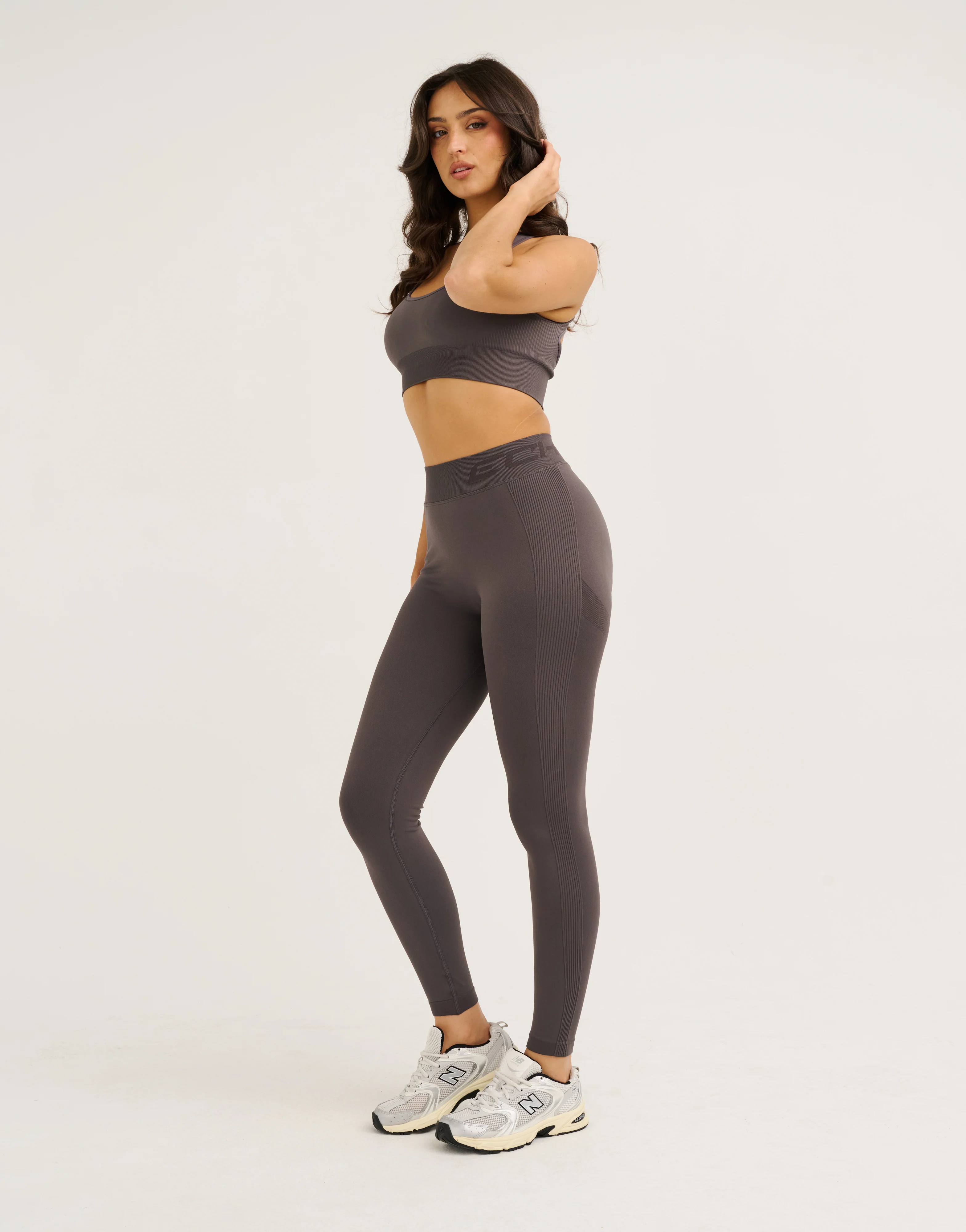 Arise Scrunch Mid-Waist Leggings - Slate Grey - Image 8