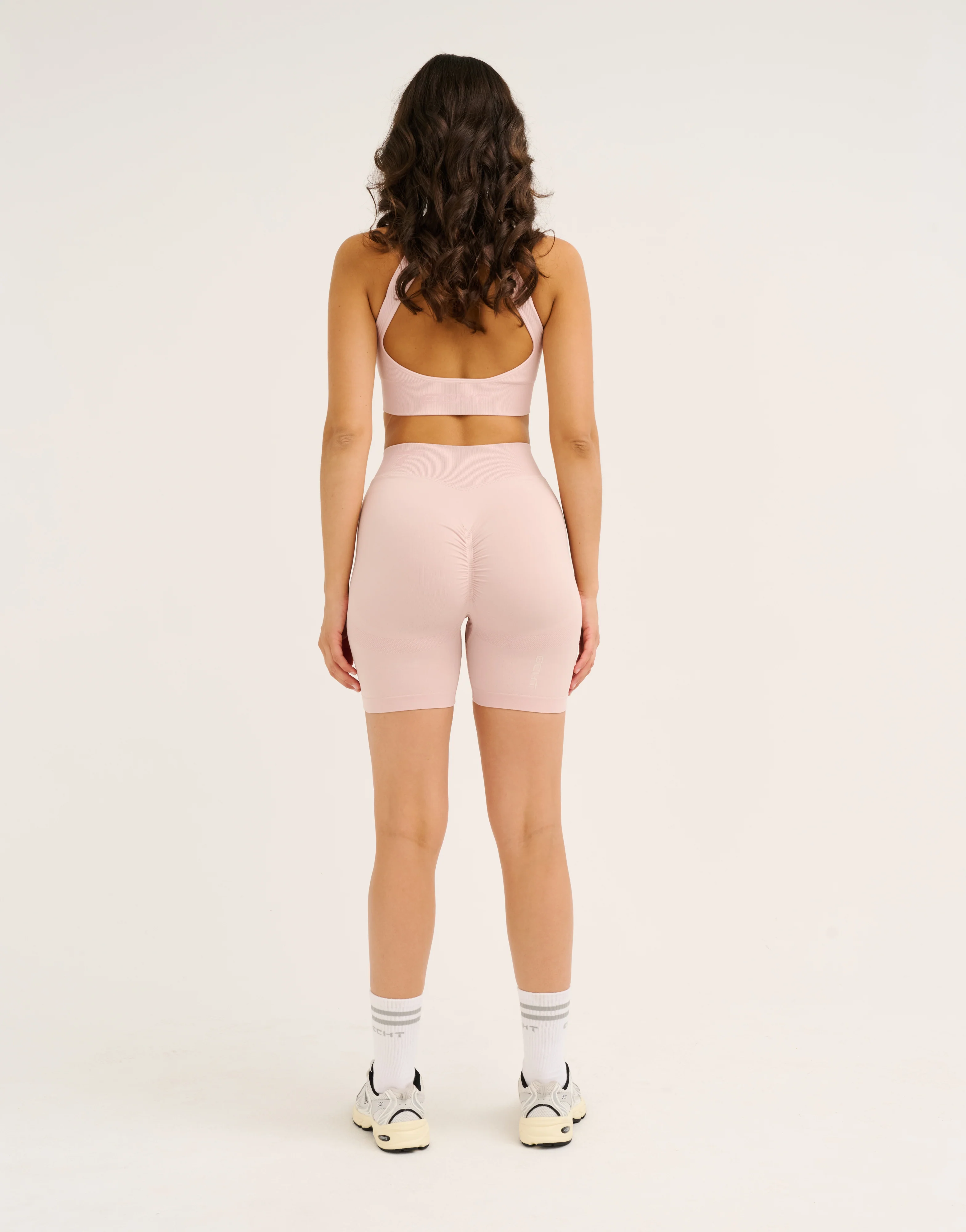Arise Scrunch Mid-Waist Shorts - Mauve - Image 7