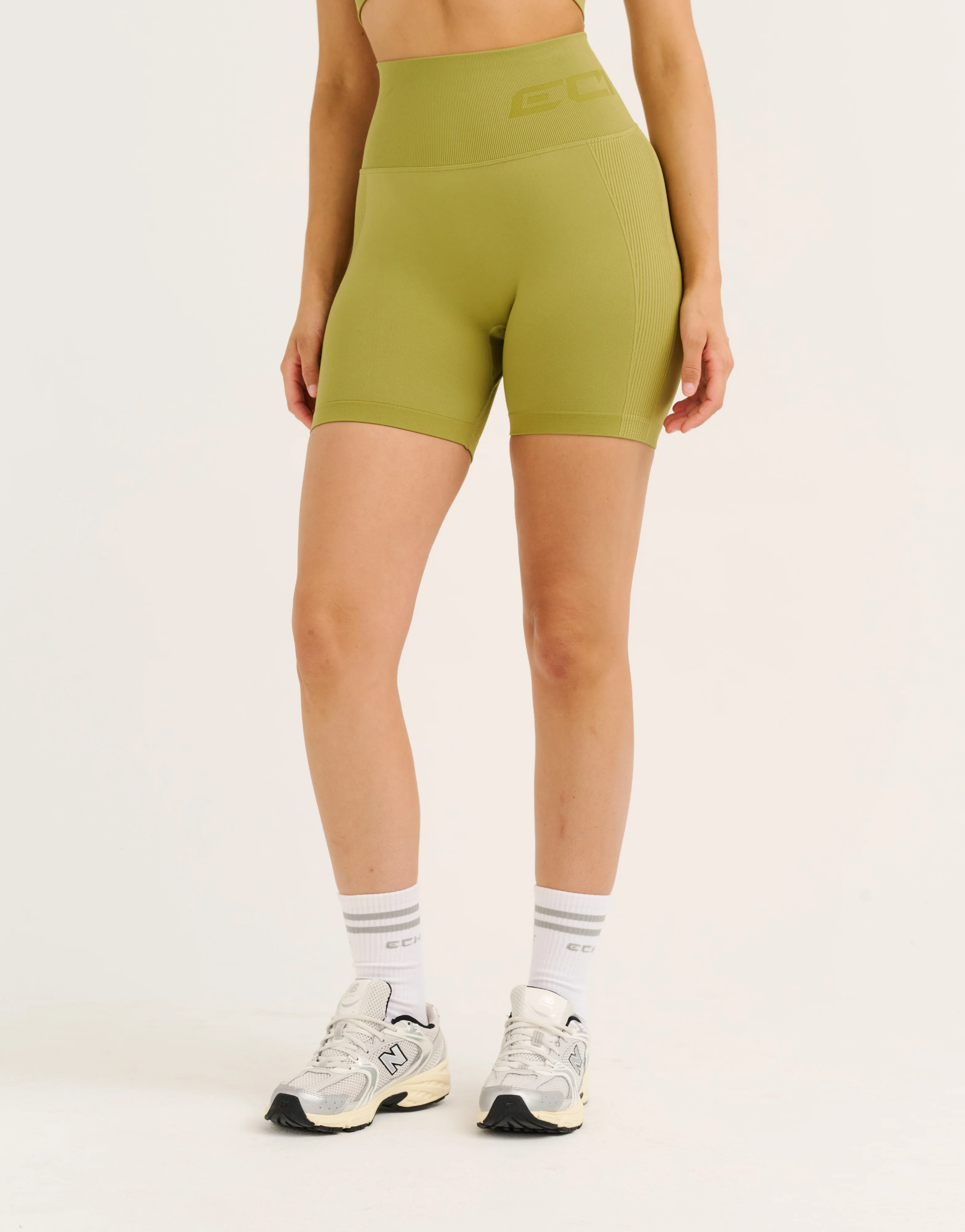 Arise Scrunch Shorts V2 - Olive - Image 5
