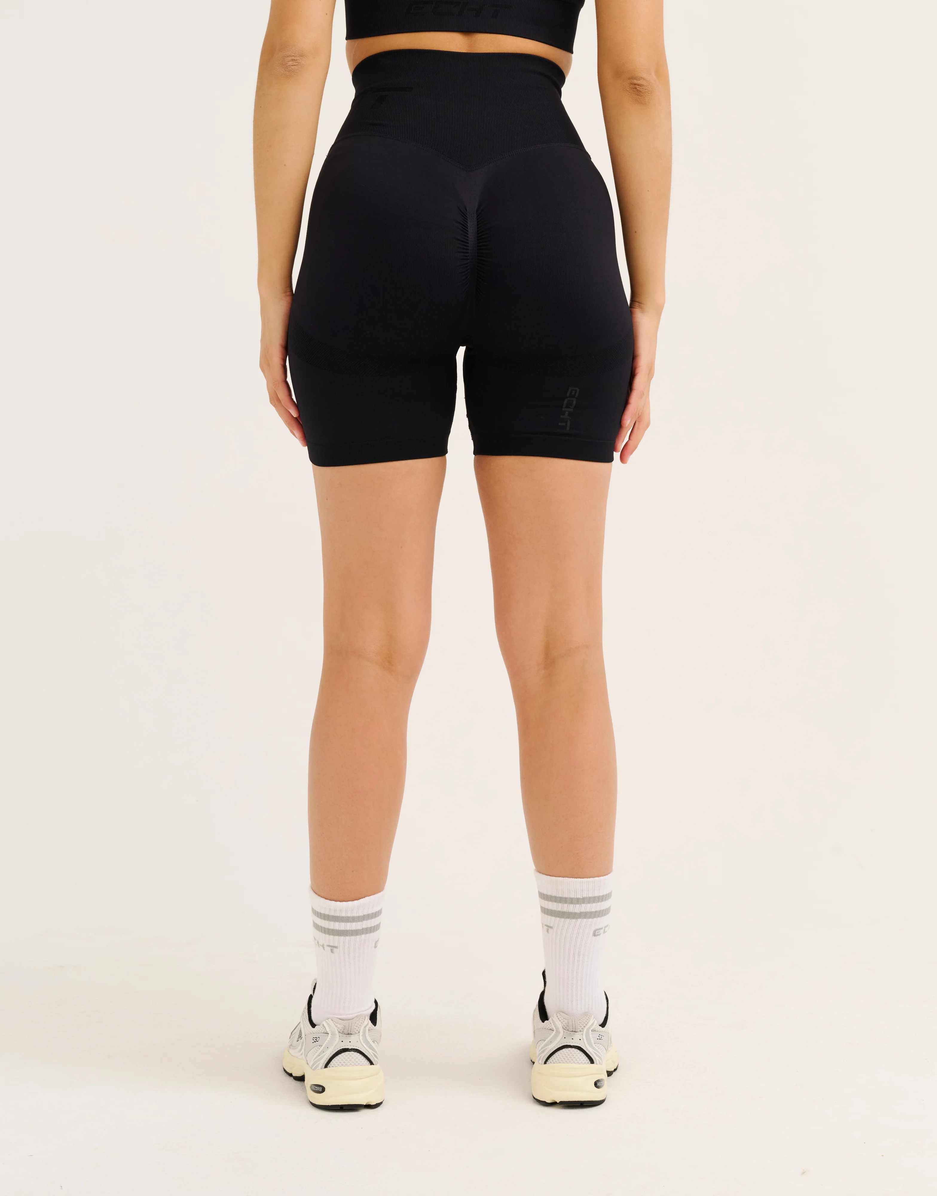 Arise Scrunch Shorts V2 - Stealth Black - Image 12