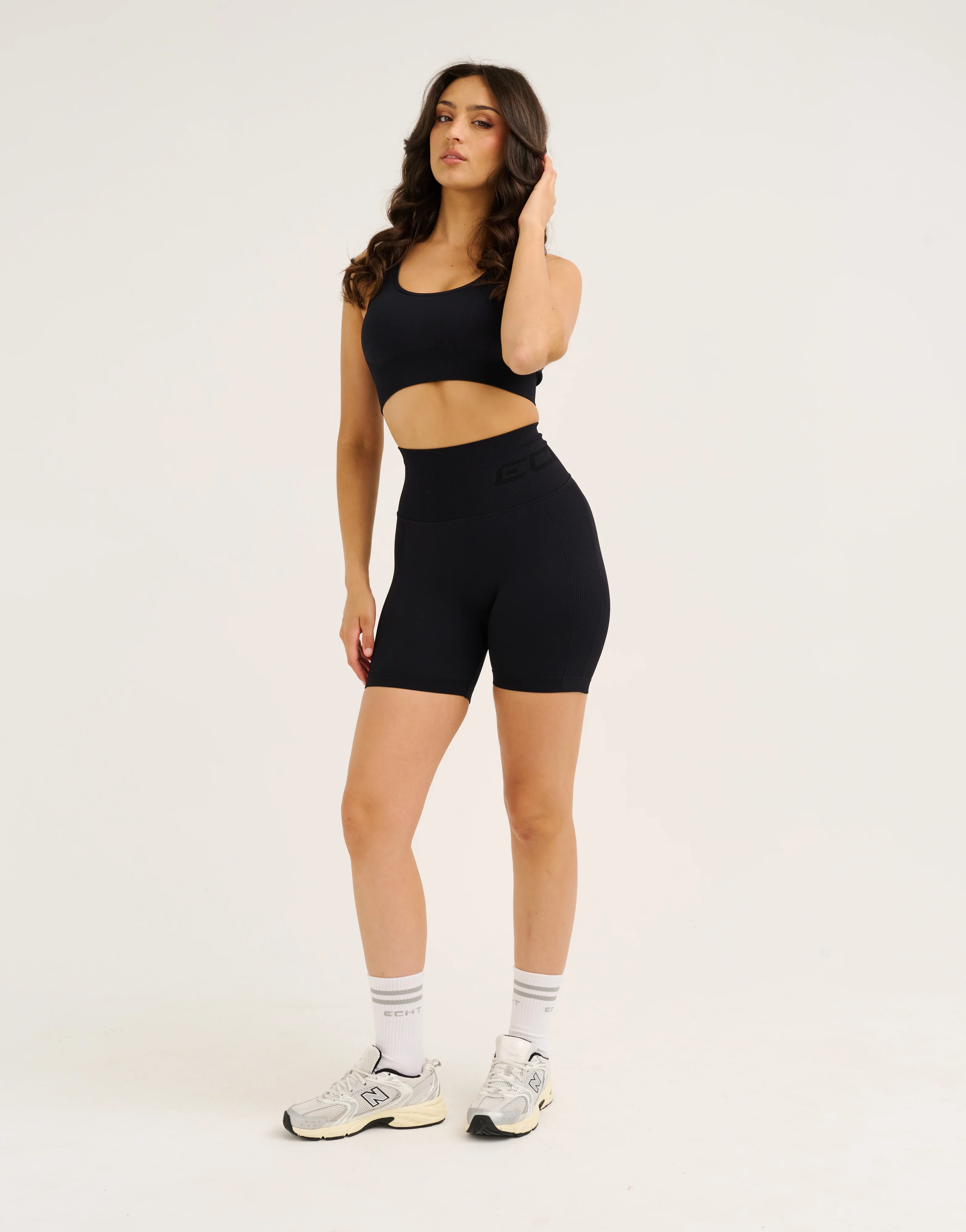 Arise Scrunch Shorts V2 - Stealth Black - Image 8