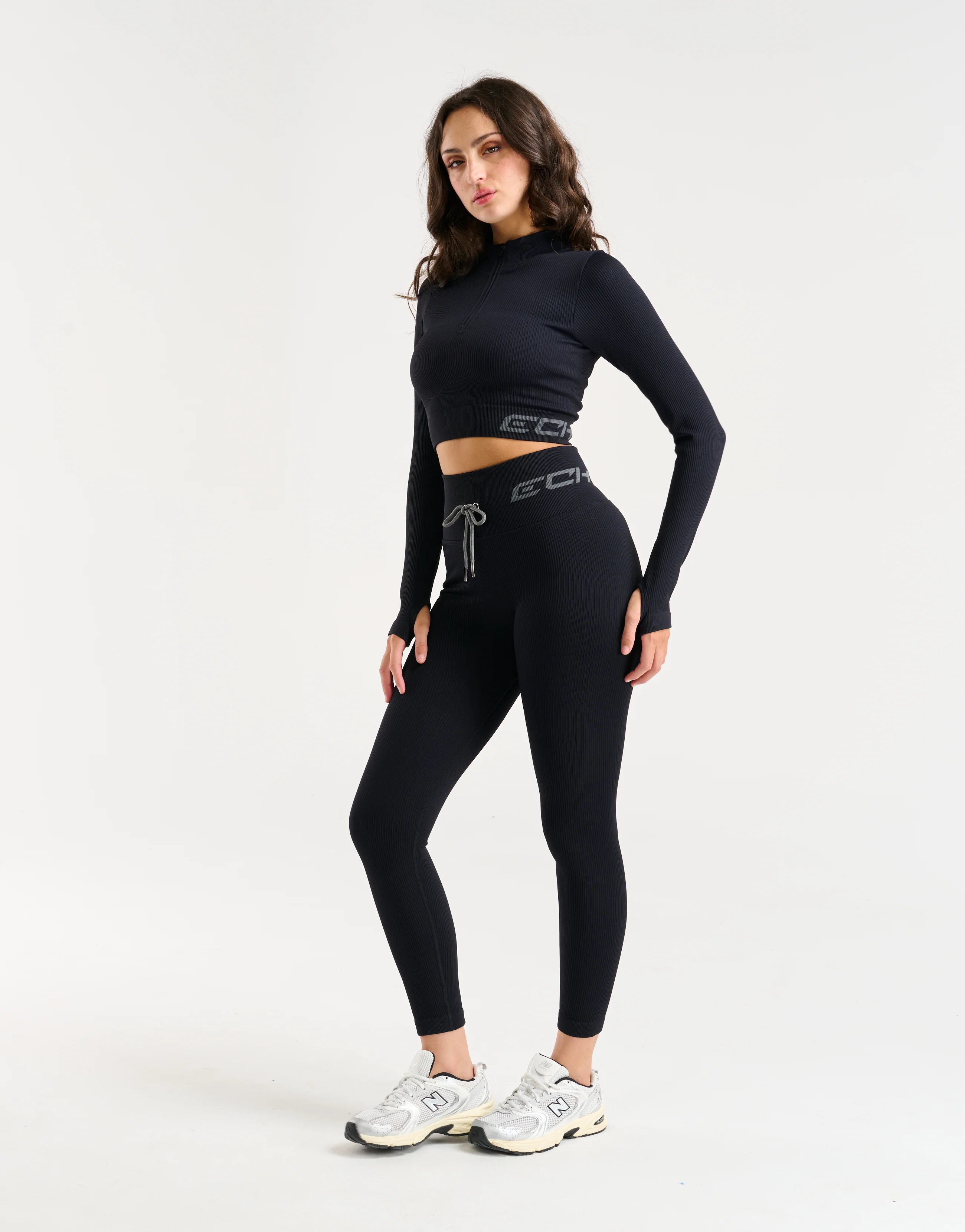 Arise Style Cropped Long Sleeve - Black - Image 6