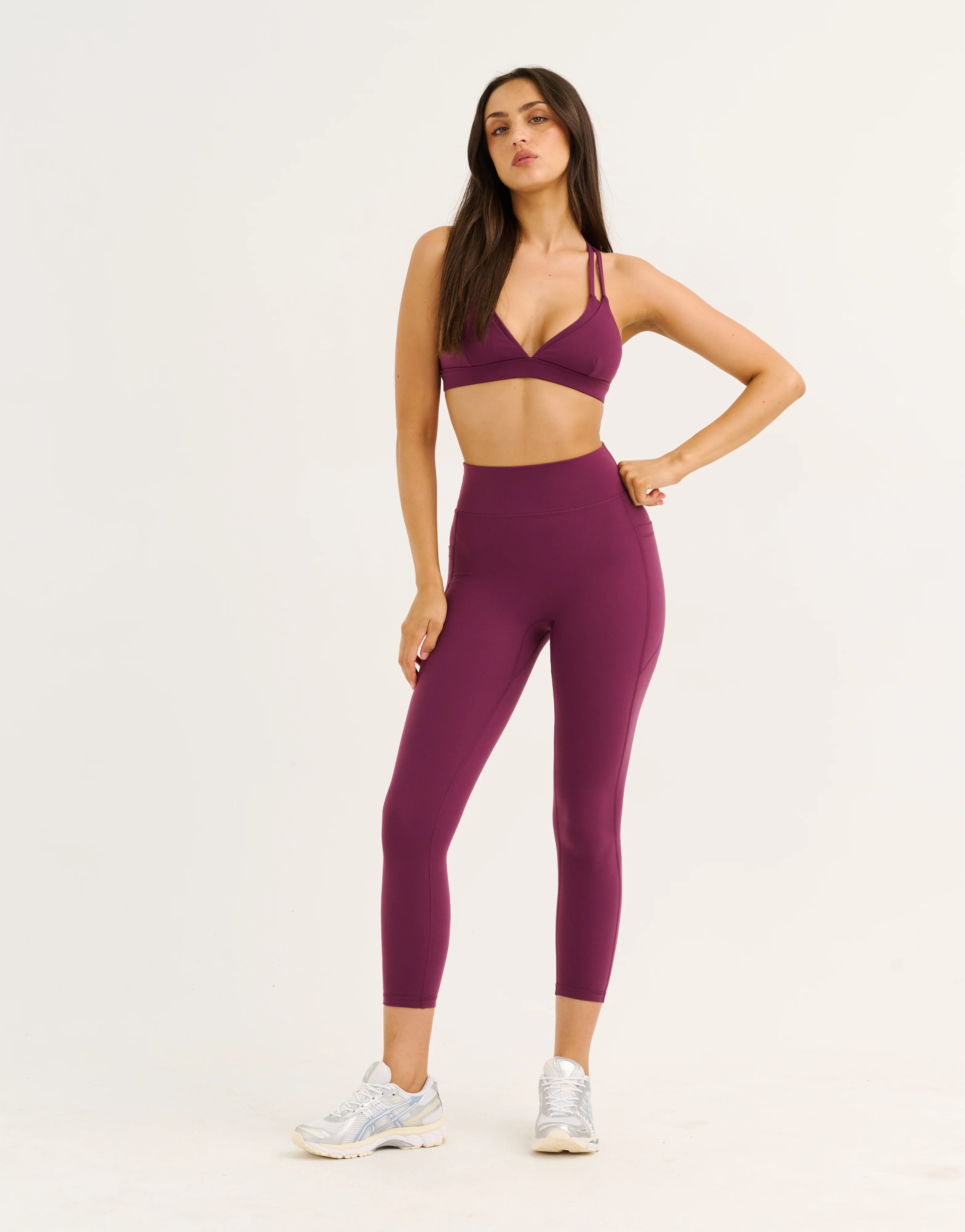 Ascend Pocket Leggings 23" - Blackberry - Image 3