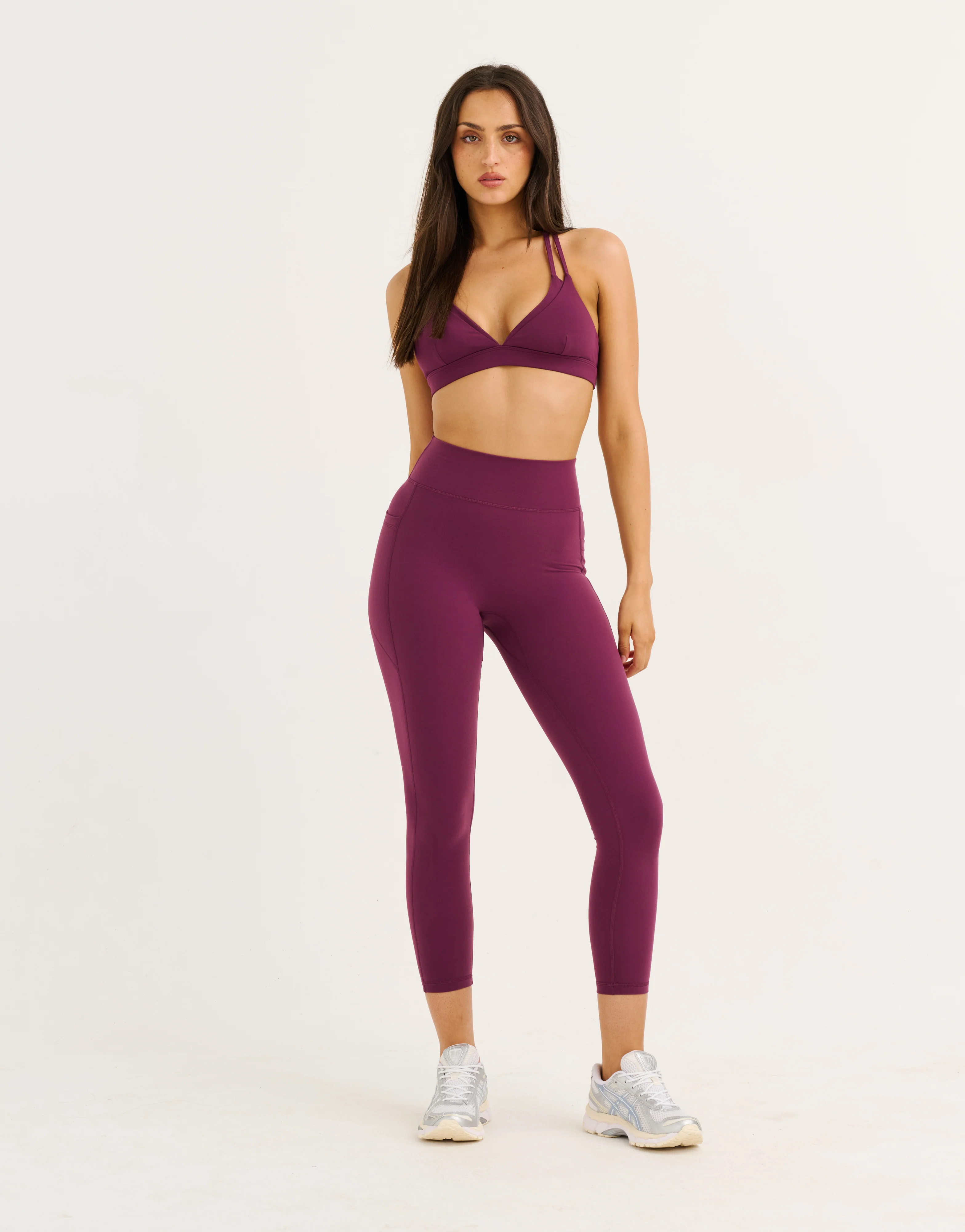 Ascend Pocket Leggings 23" - Blackberry - Image 4