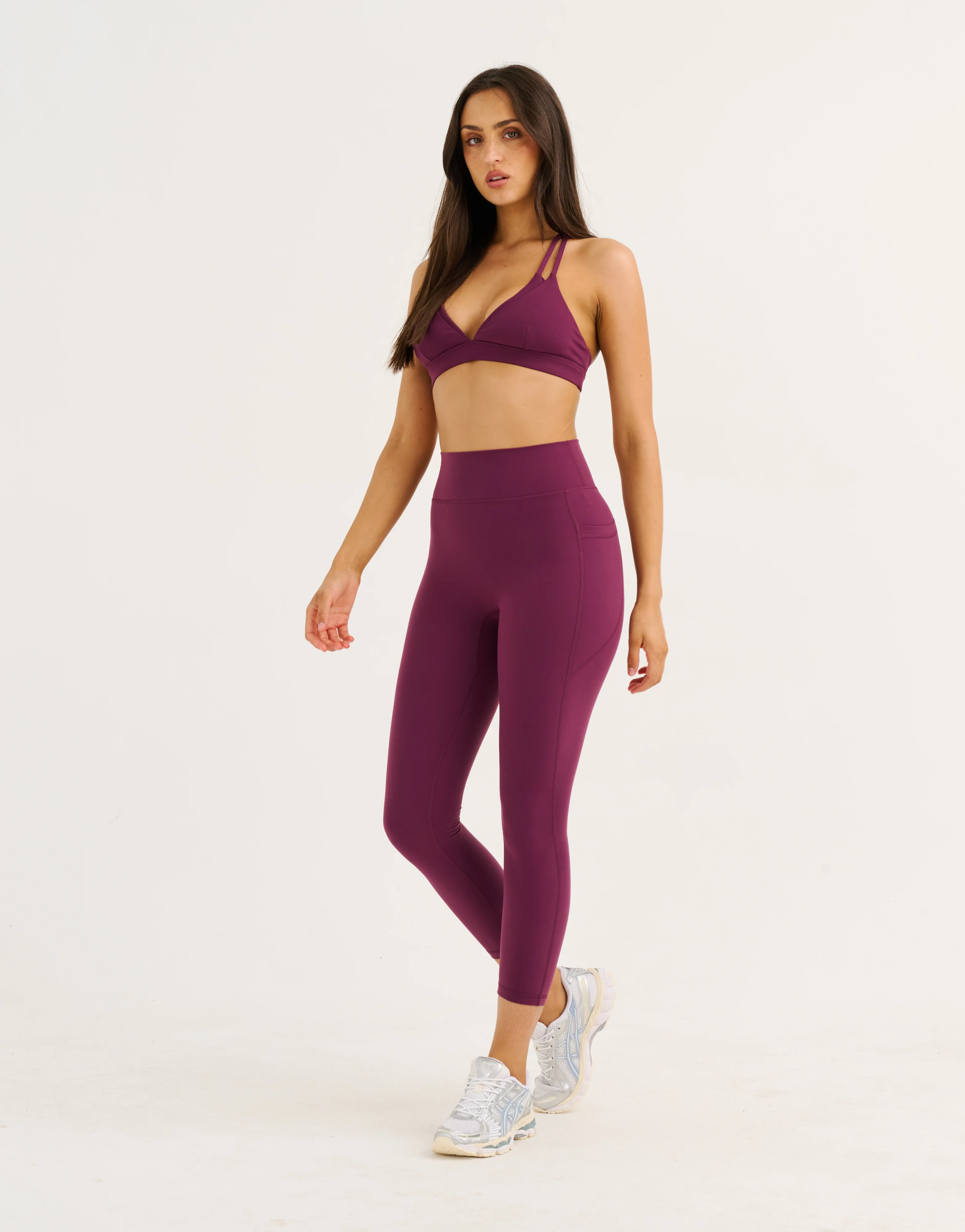 Ascend Pocket Leggings 23" - Blackberry - Image 5