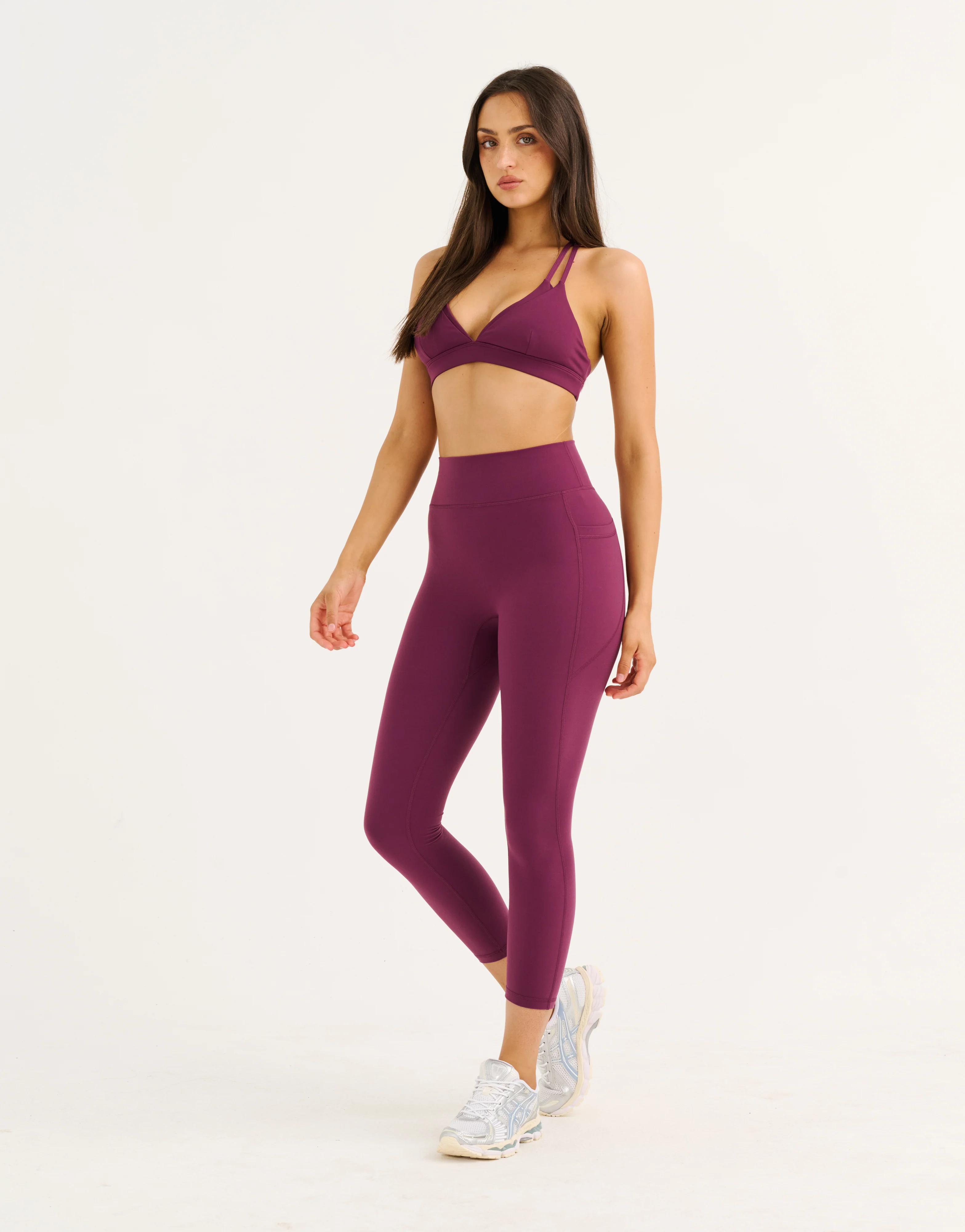 Ascend Pocket Leggings 23" - Blackberry - Image 6