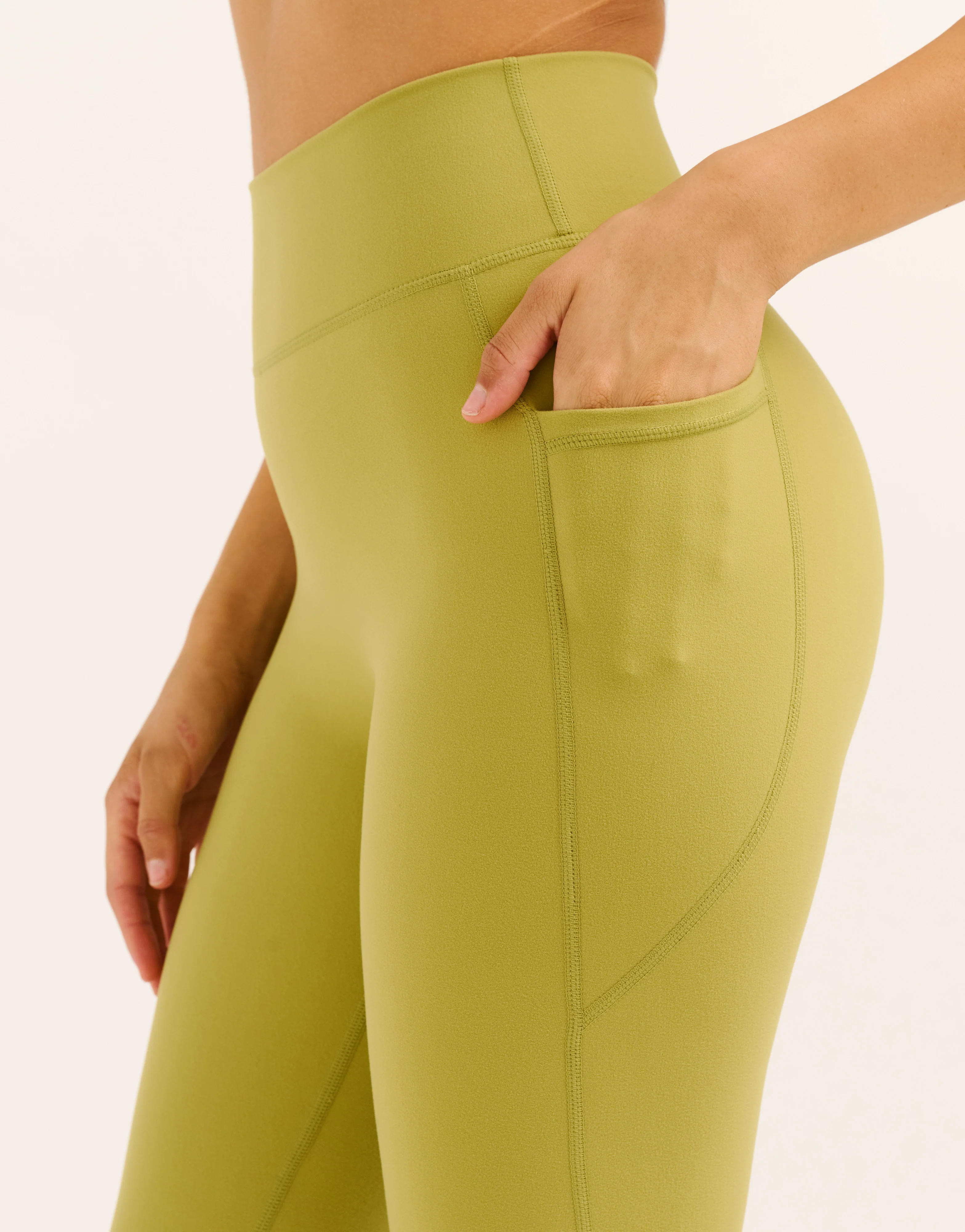 Ascend Pocket Leggings 23" - Olive - Image 13