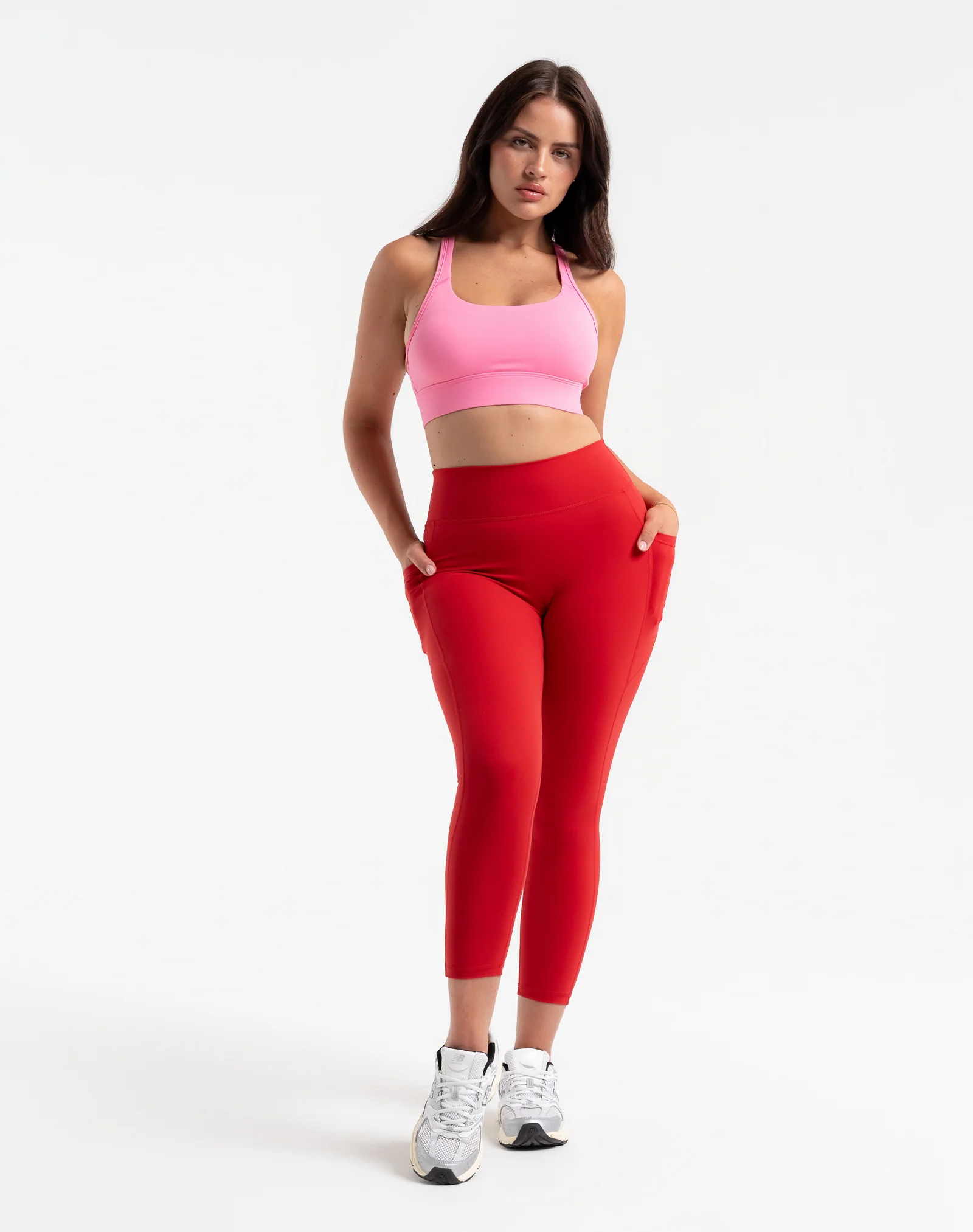 Ascend Pocket Leggings 23" - Scarlet Red - Image 8