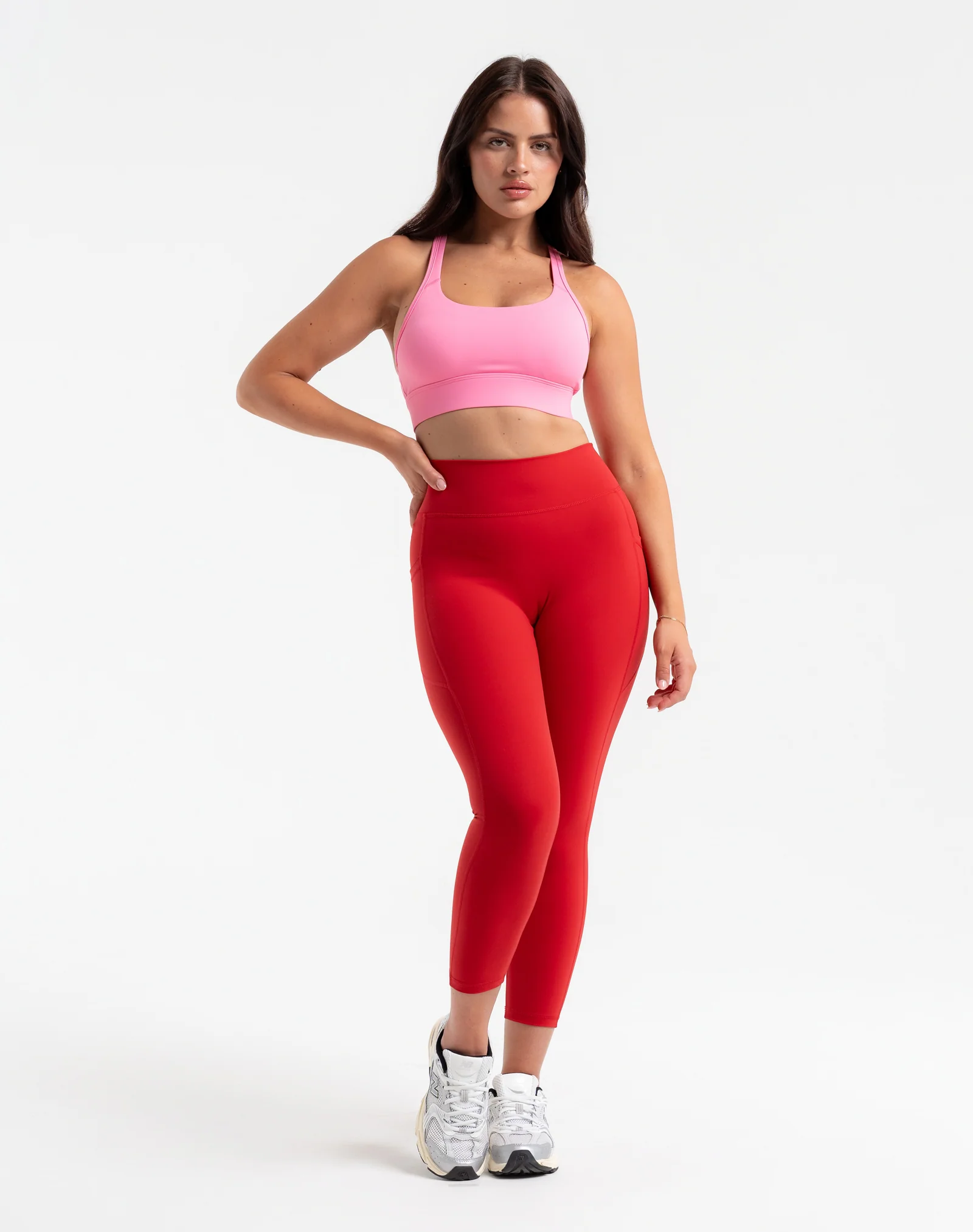 Ascend Pocket Leggings 23" - Scarlet Red - Image 9