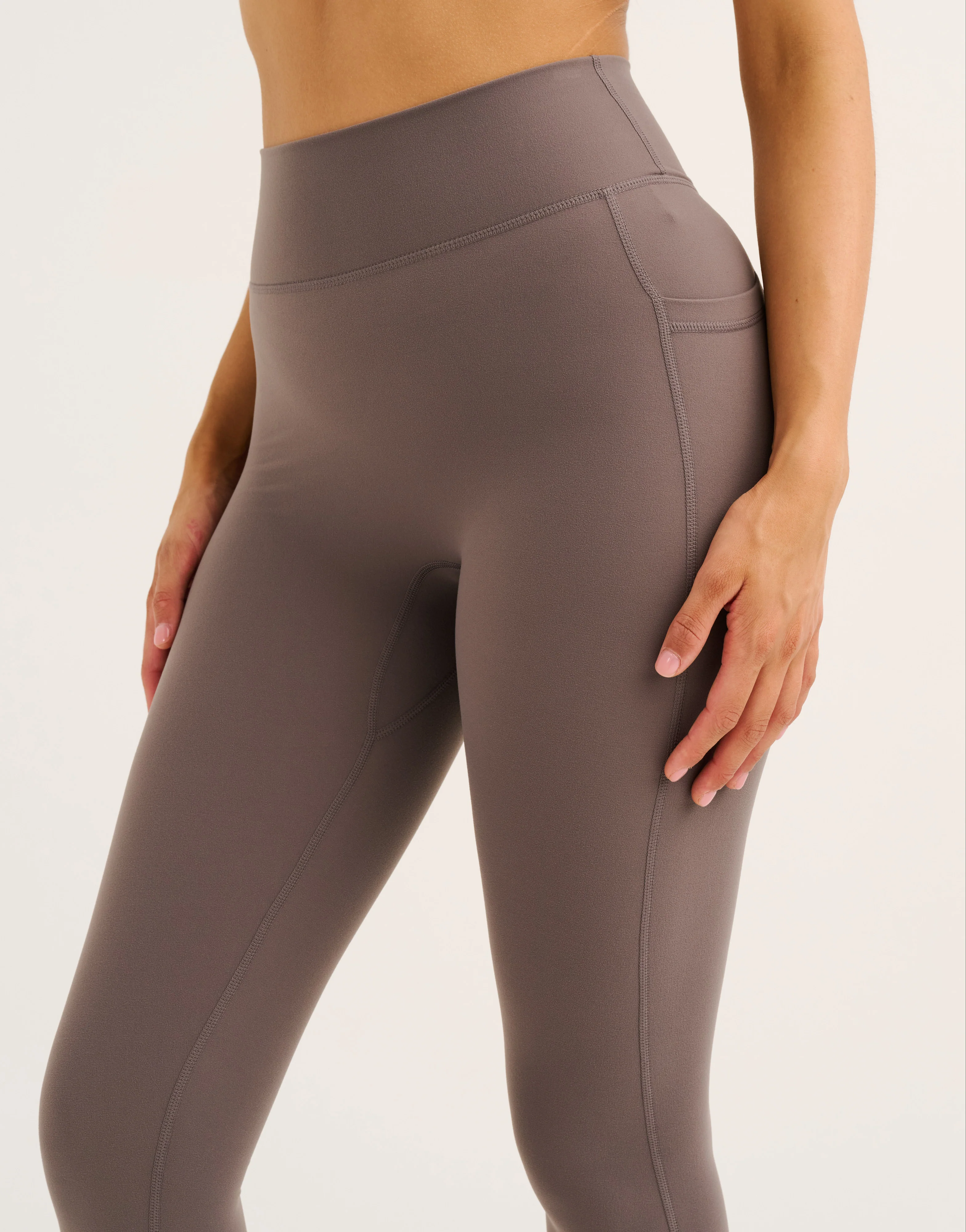 Ascend Pocket Leggings 23" - Slate Grey - Image 4