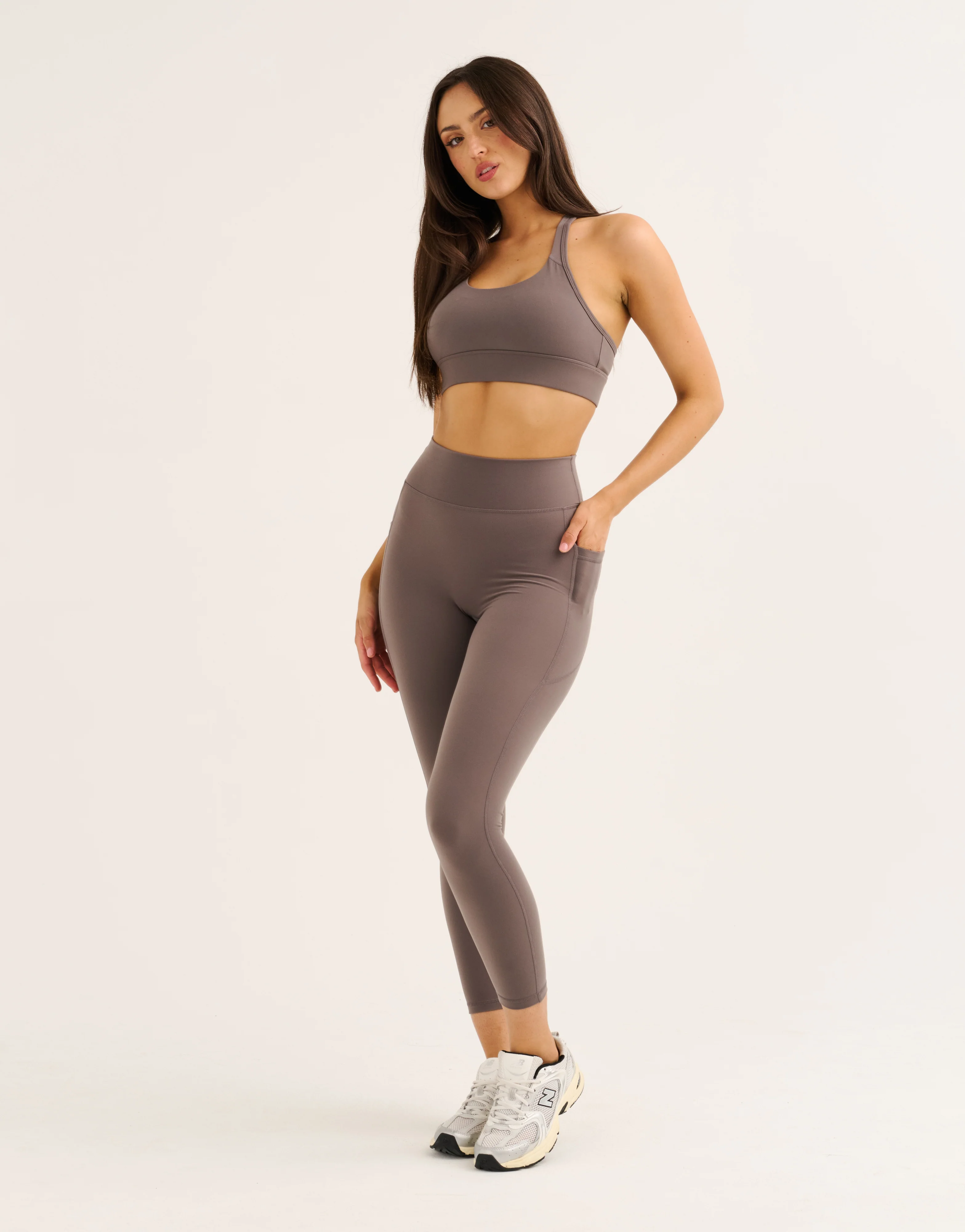 Ascend Pocket Leggings 23" - Slate Grey - Image 6