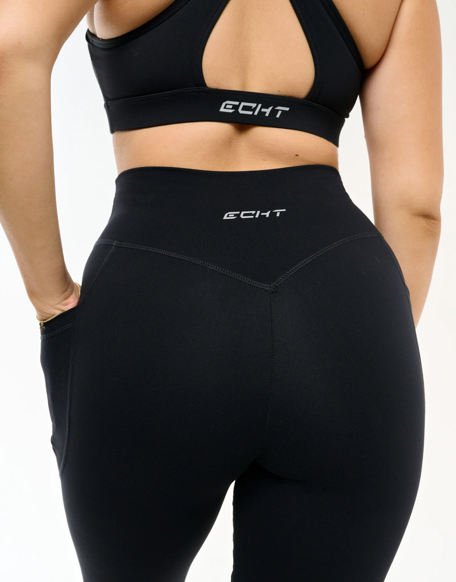 Ascend Pocket Leggings 25" - Black - Image 4