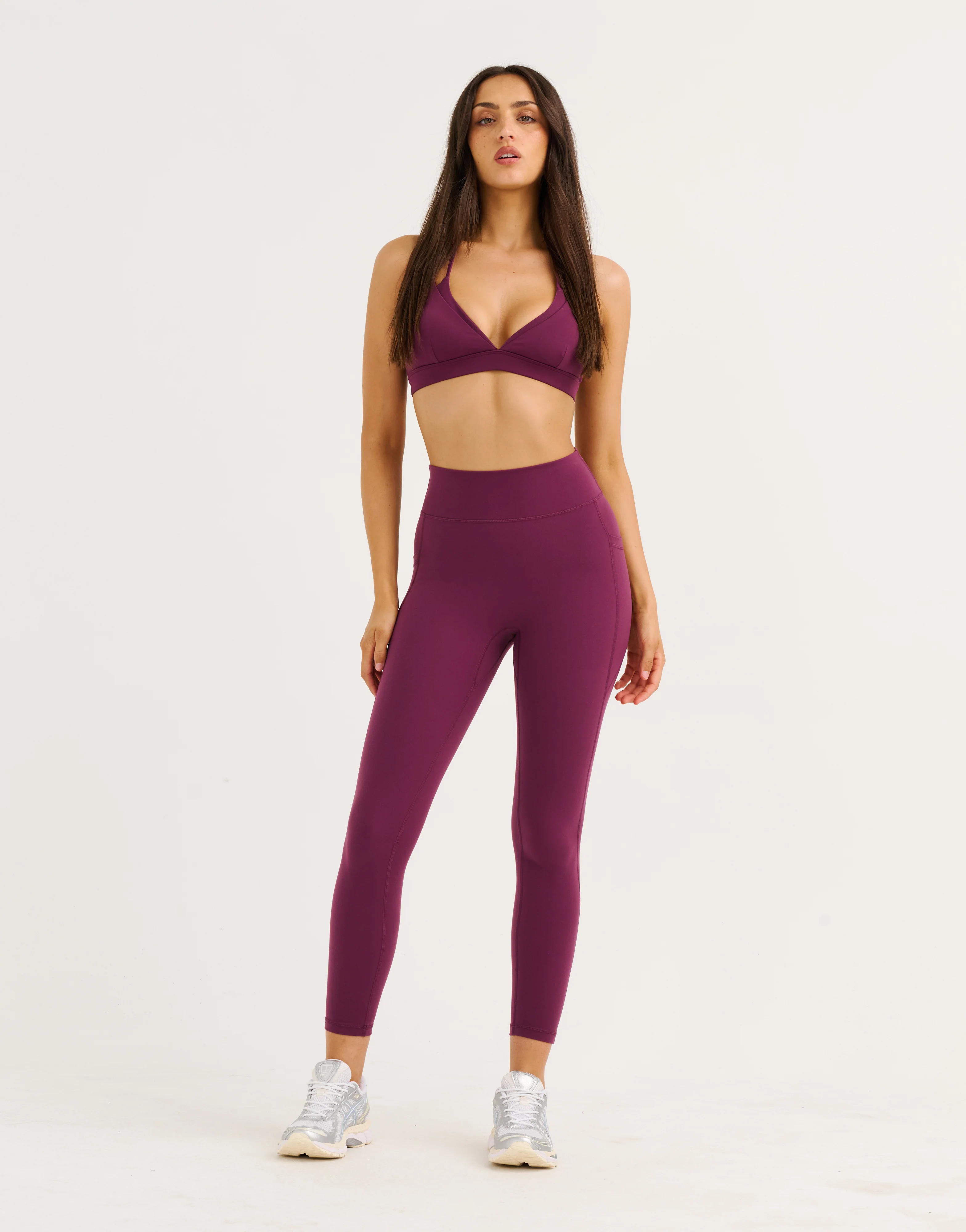 Ascend Pocket Leggings 25" - Blackberry - Image 3