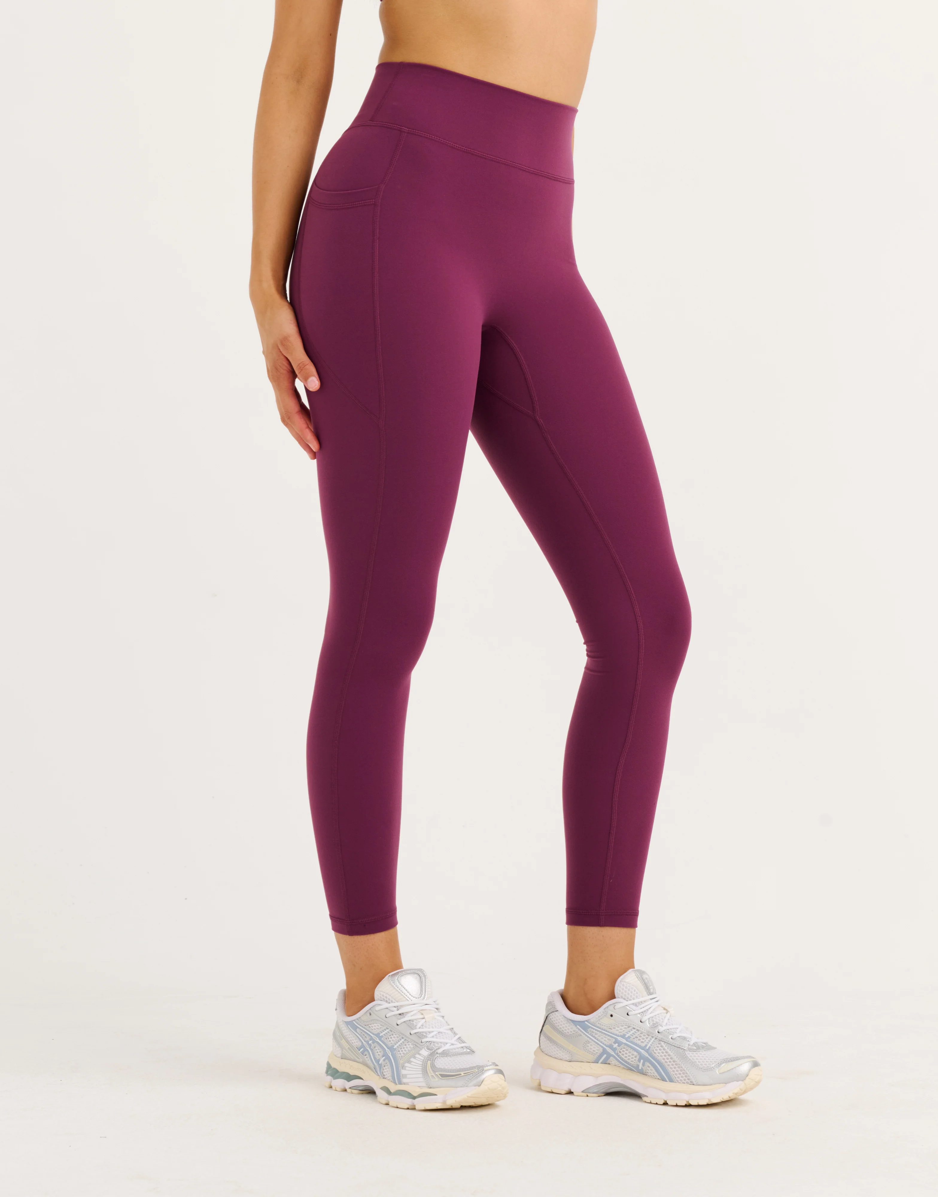 Ascend Pocket Leggings 25" - Blackberry - Image 6