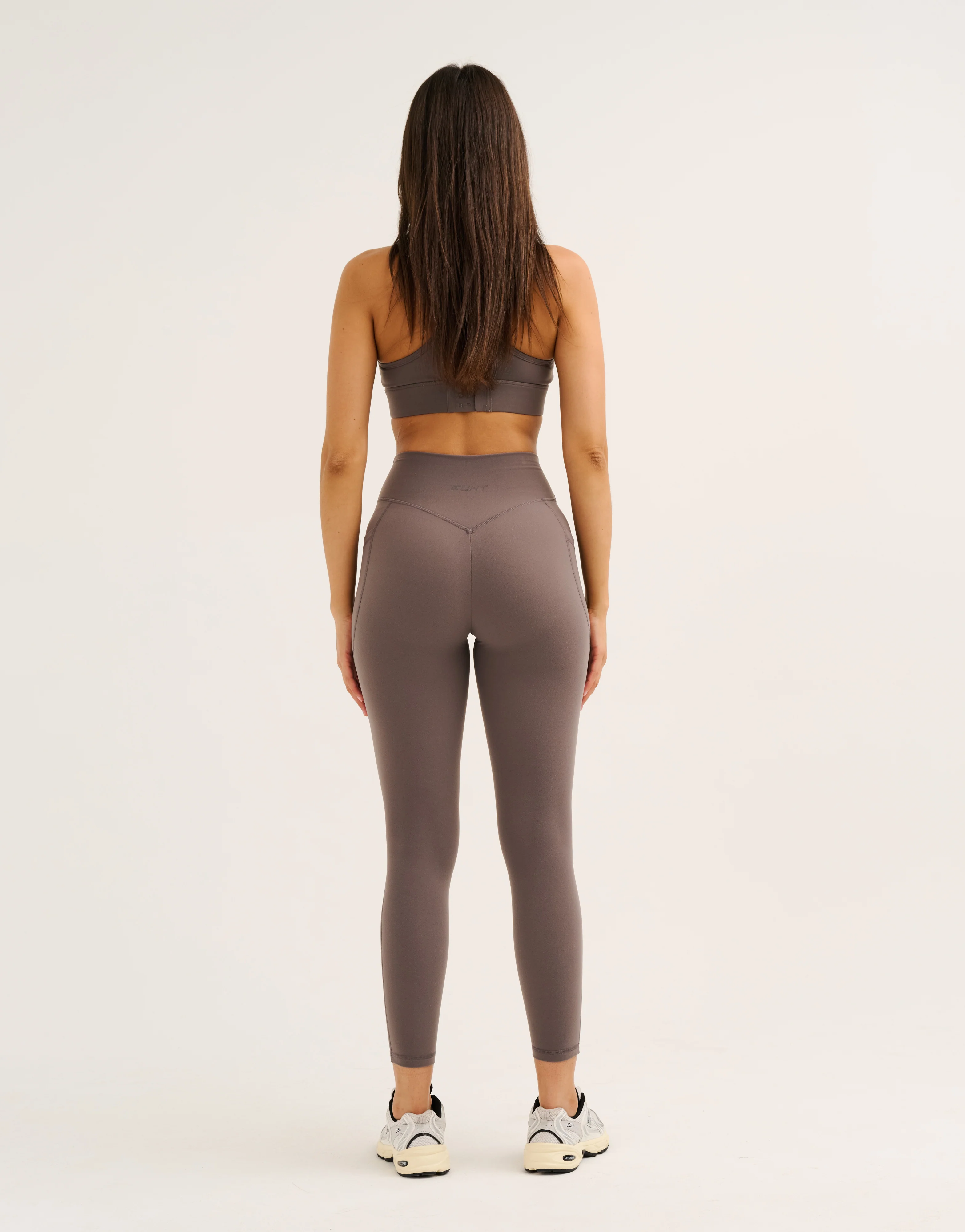 Ascend Pocket Leggings 25" - Slate Grey - Image 3
