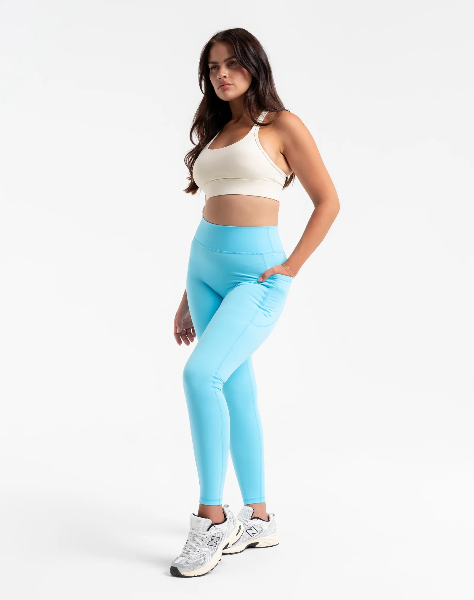 Ascend Pocket Leggings 28" - Baby Blue - Image 9